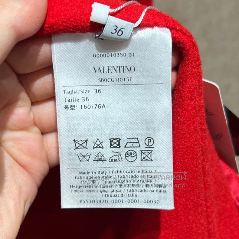 Valentino Valentino Red wool cape coat Size XXS / US 00 / IT 34 - 4 Thumbnail