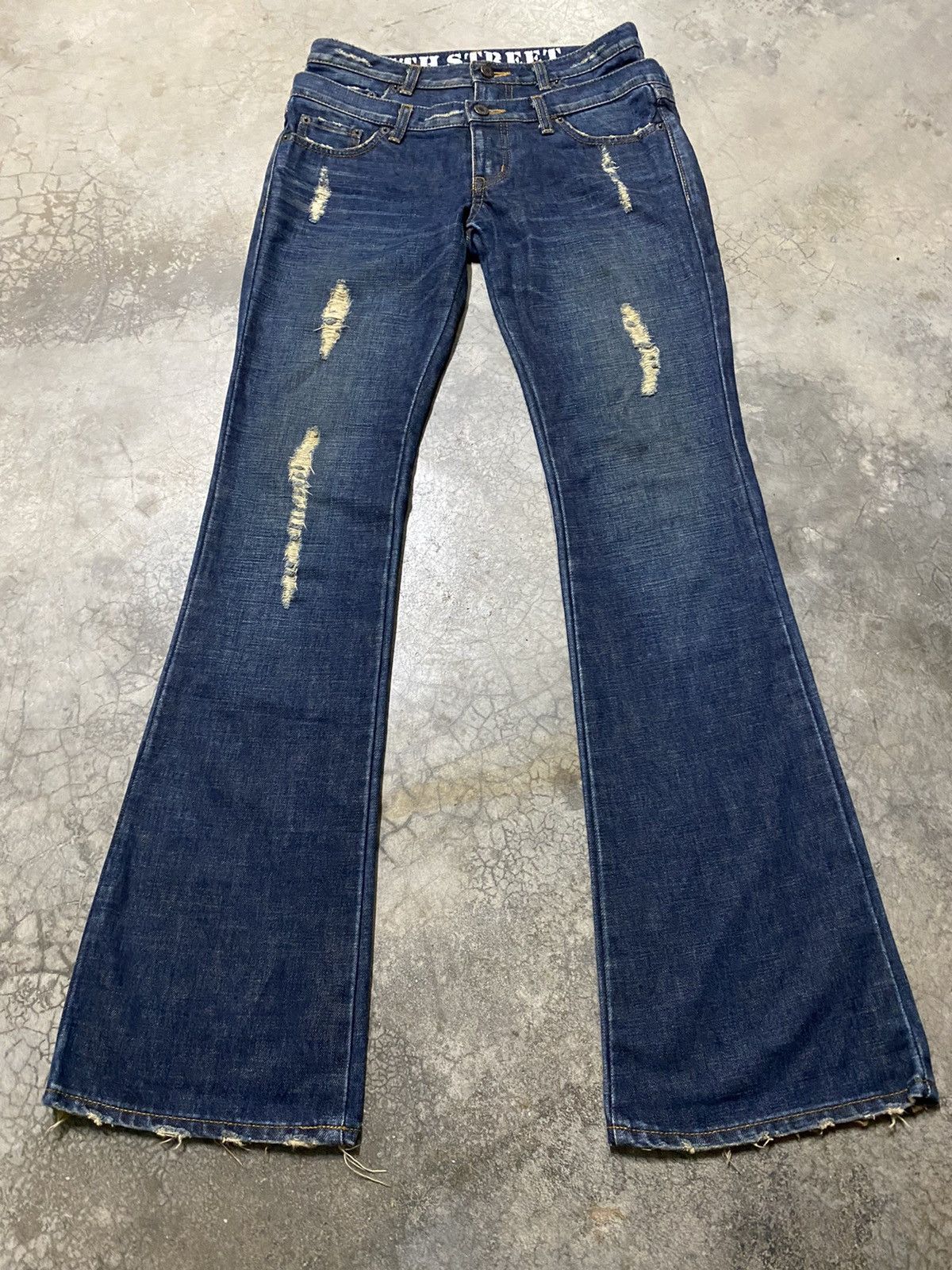 Hysteric Glamour × If Six Was Nine × PPFM Flare Jeans Japanese 5th Street Double Waist Like PPFM Punk Size US 30 / EU 46 - 1 Thumbnail