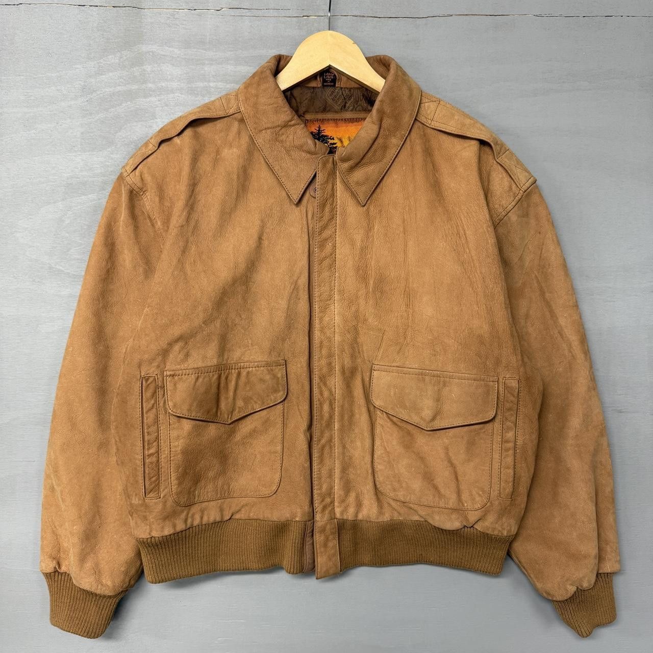 Vintage Vintage Outbrook Suede Leather Bomber Jacket Large Size US L / EU 52-54 / 3 - 1 Thumbnail