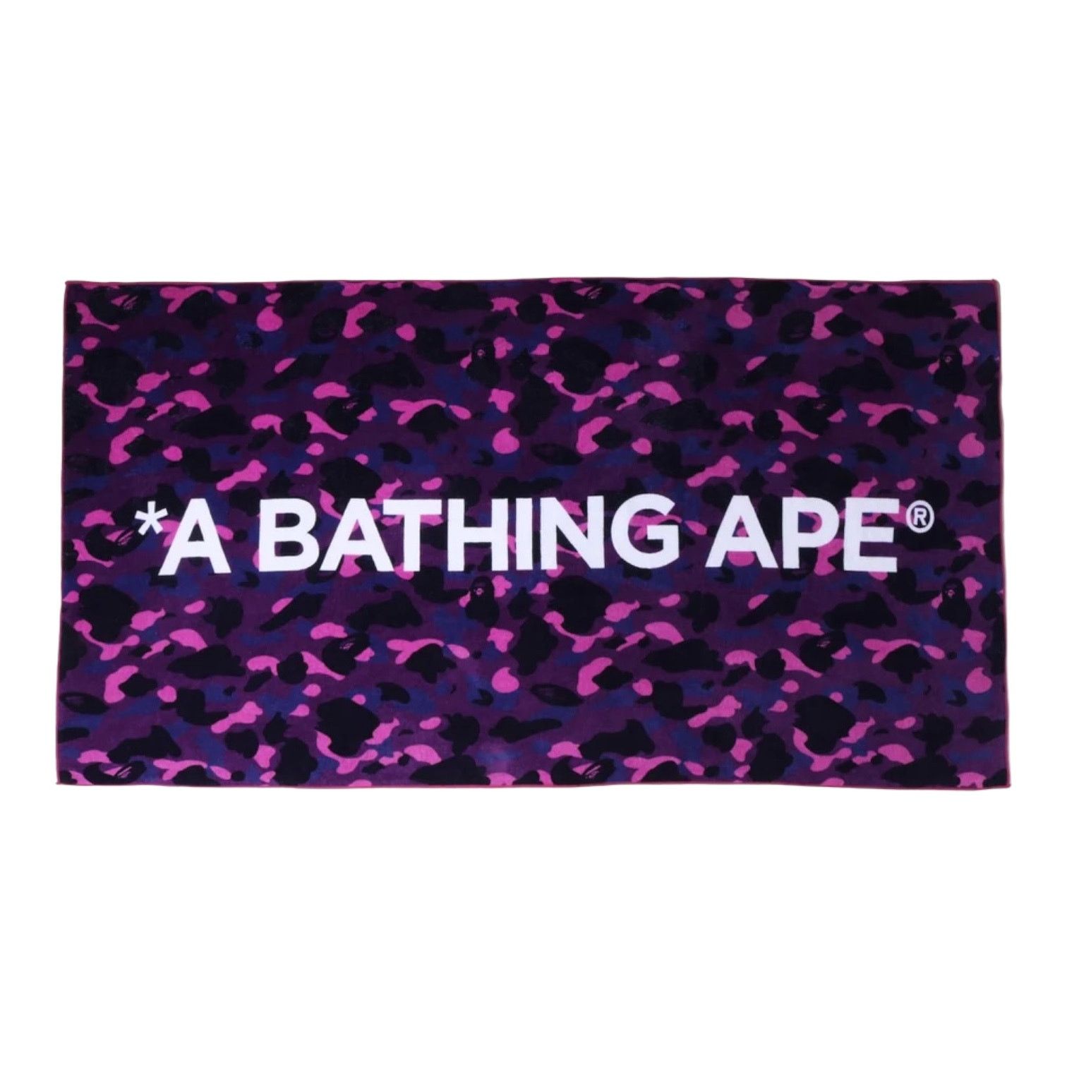 image of Bape Color Camo Beach Towel in Purple, Men's
