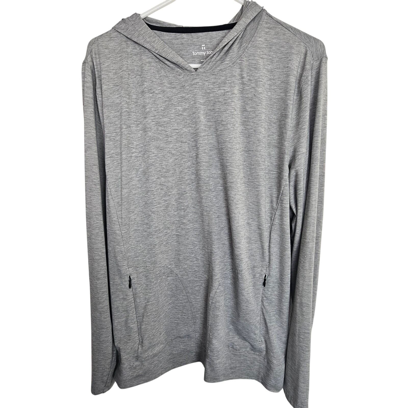 Tommy Bahama Tommy John Men Hoodie Shirt M Gray Minimalist Casual Stretch Size US M / EU 48-50 / 2 - 1 Thumbnail