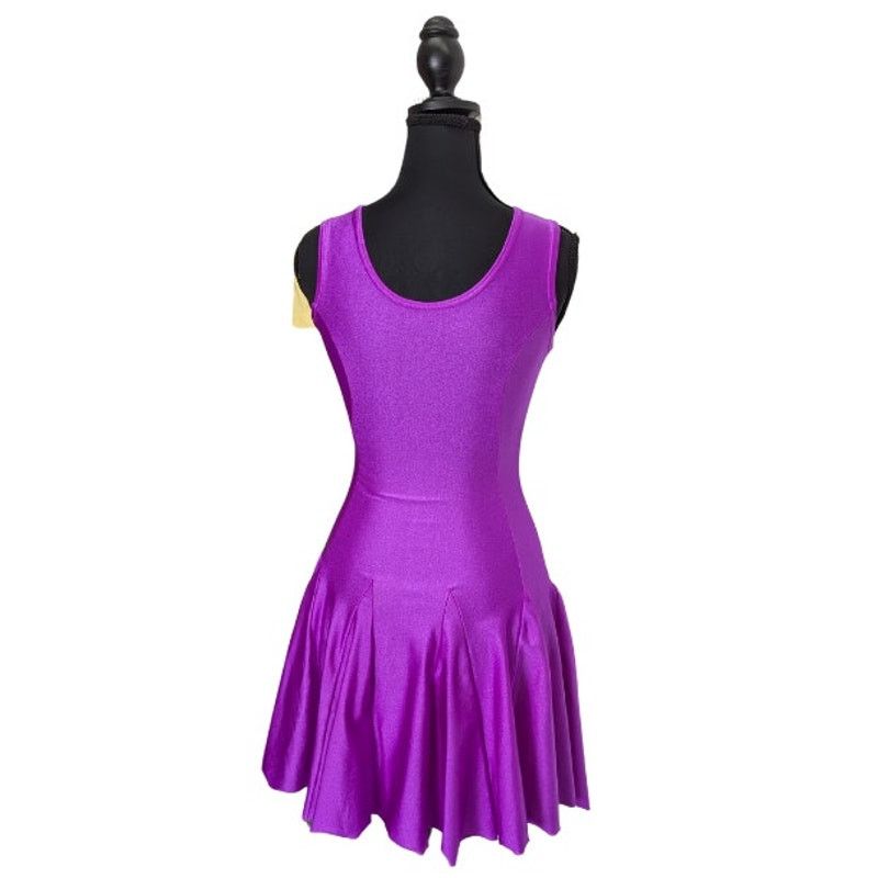 Vintage Vintage Baltogs Purple Fit-And-Flare Dancewear Dress Size M / US 6-8 / IT 42-44 - 2 Thumbnail