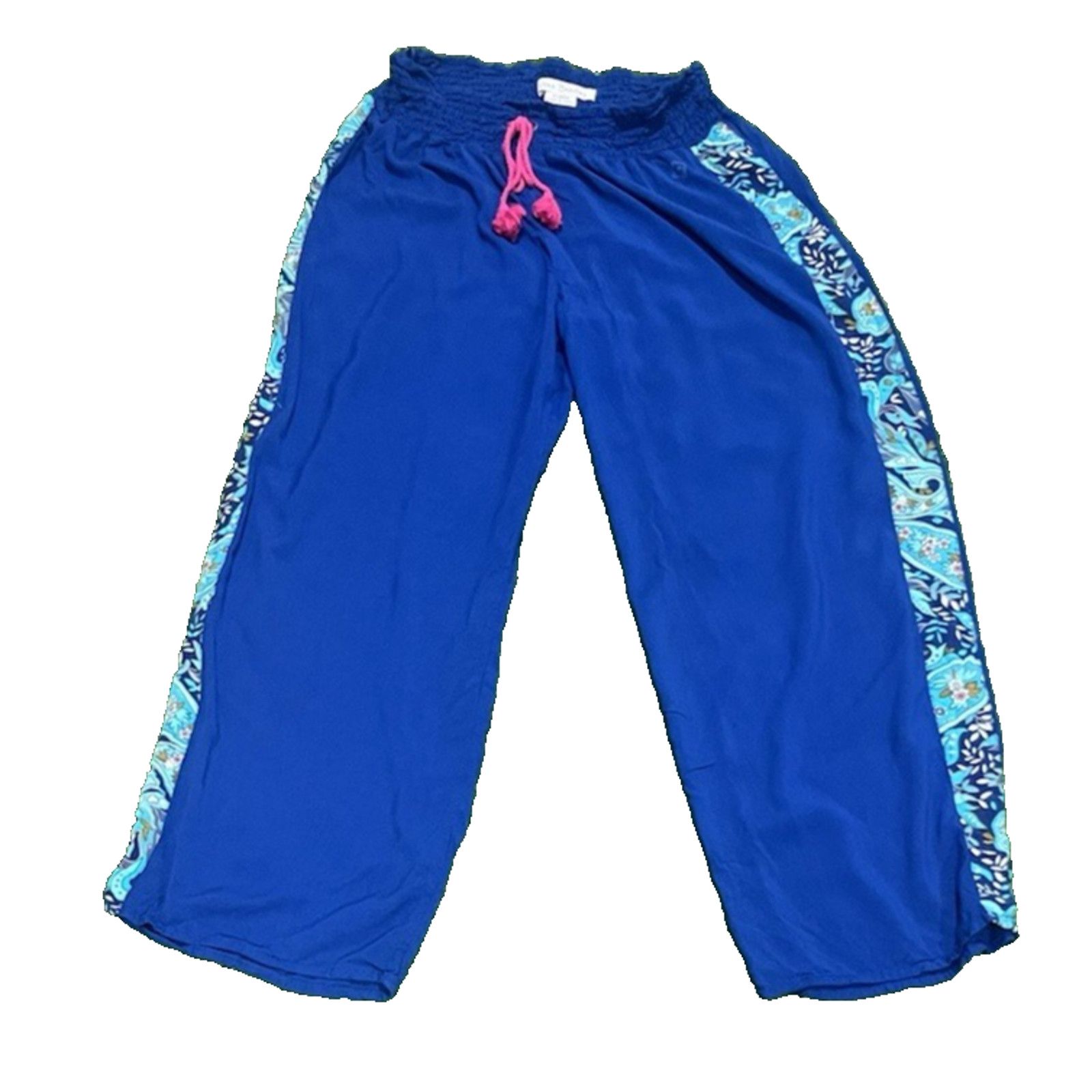 Vera Bradley Vera Bradley Smocked Waist Wide Leg Challis Pants XL Boho Size 30" / US 8 / IT 44 - 1 Thumbnail