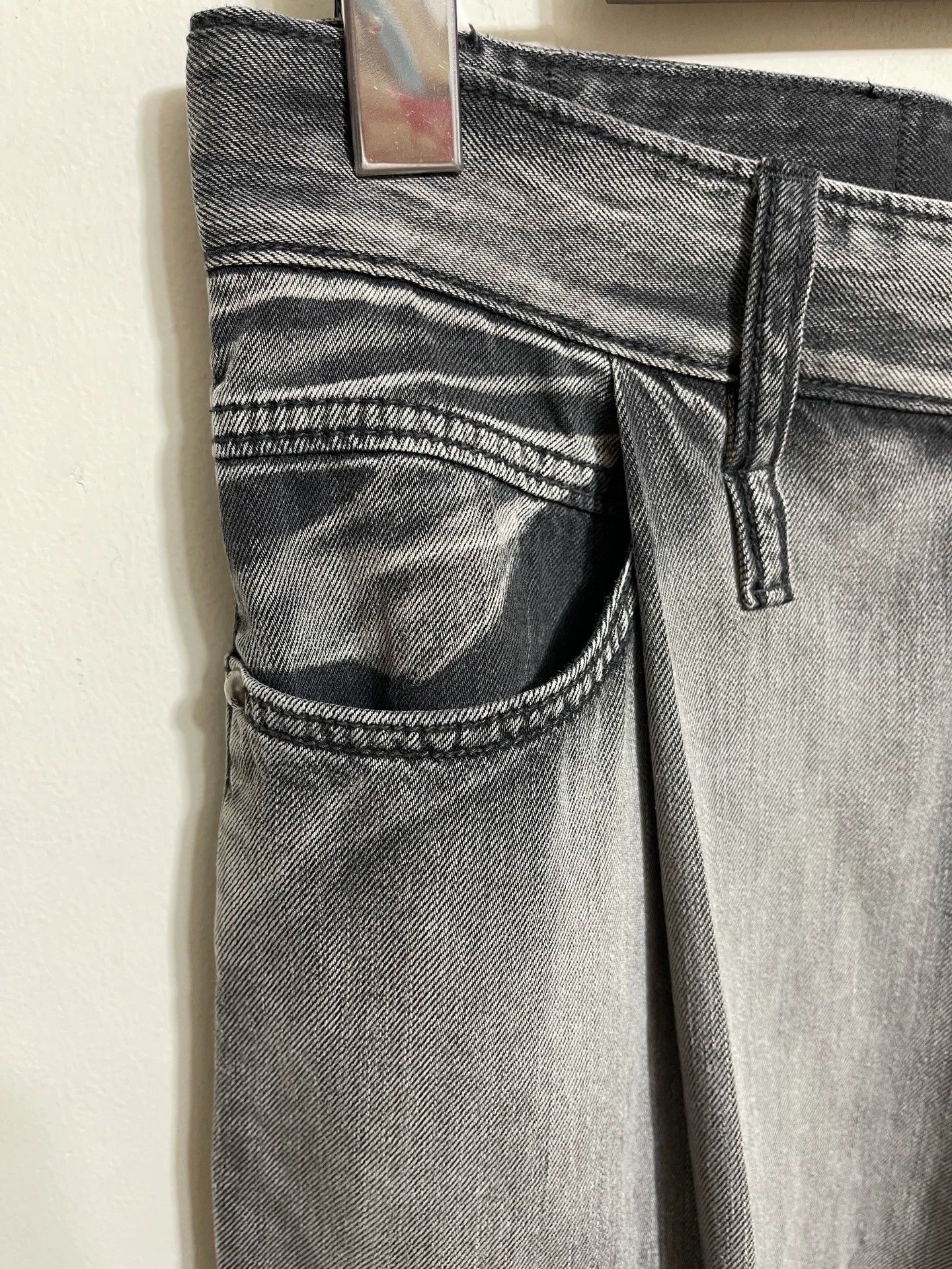 Wooyoungmi Wooyoungmi High-Waist Wide Leg Gray Wash Denim 46 Size US 30 / EU 46 - 3 Thumbnail