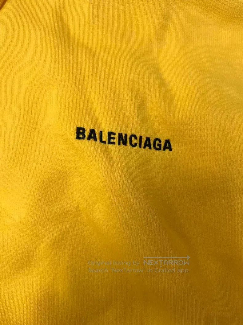Balenciaga Balenciaga Logo Printed Hooded Long Sleeve Sweatshirt Size US L / EU 52-54 / 3 - 3 Thumbnail