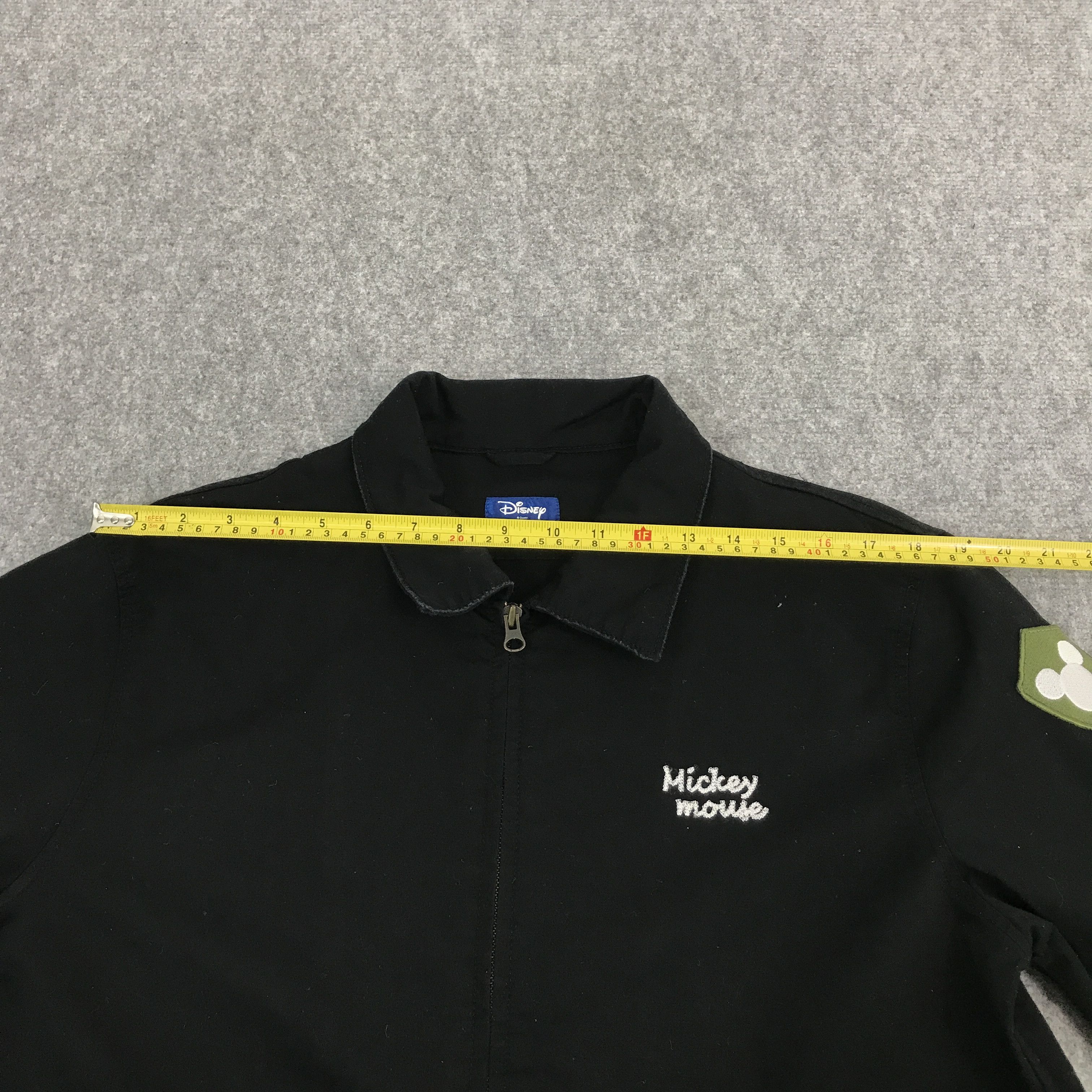 Disney × Japanese Brand MICKEY MOUSE BLACK ZIPPER JACKET Size US L / EU 52-54 / 3 - 9 Thumbnail