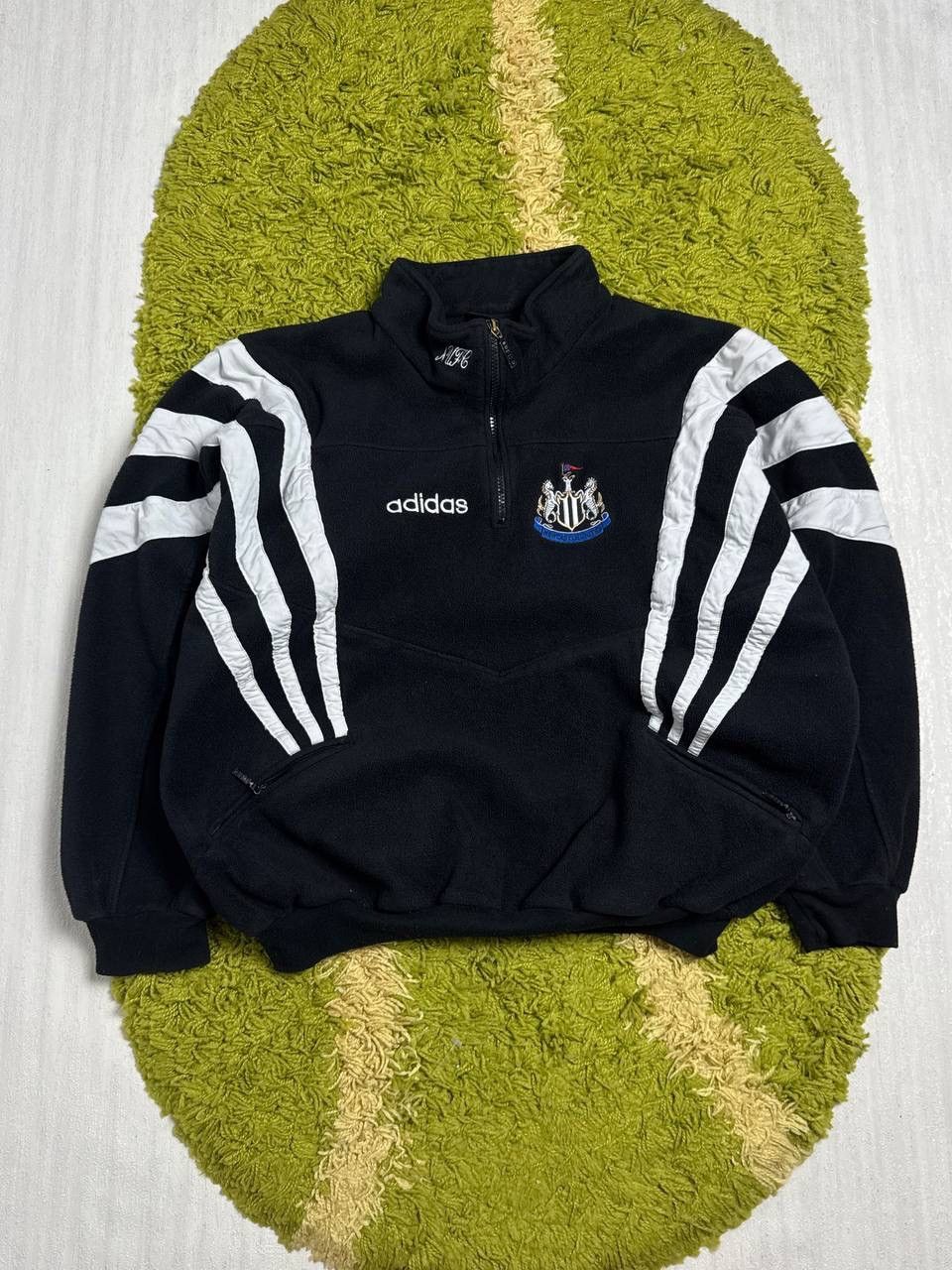 Adidas Vintage 90s Adidas Newcastle United Rare Fleece Pullover Size US L / EU 52-54 / 3 - 1 Thumbnail