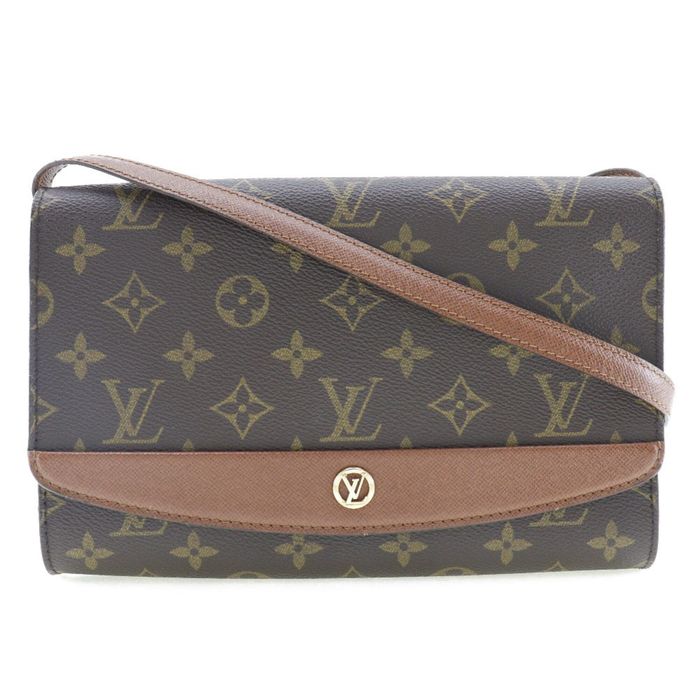 Louis Vuitton - Authenticated Plat Handbag - Cloth Brown Plain for Women, Very Good Condition