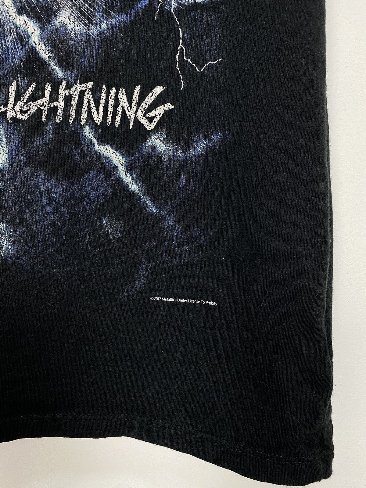 Band Tees Metallica Women’s T-Shirt Ride The Lightning Size S Black Size S / US 4 / IT 40 - 4 Thumbnail
