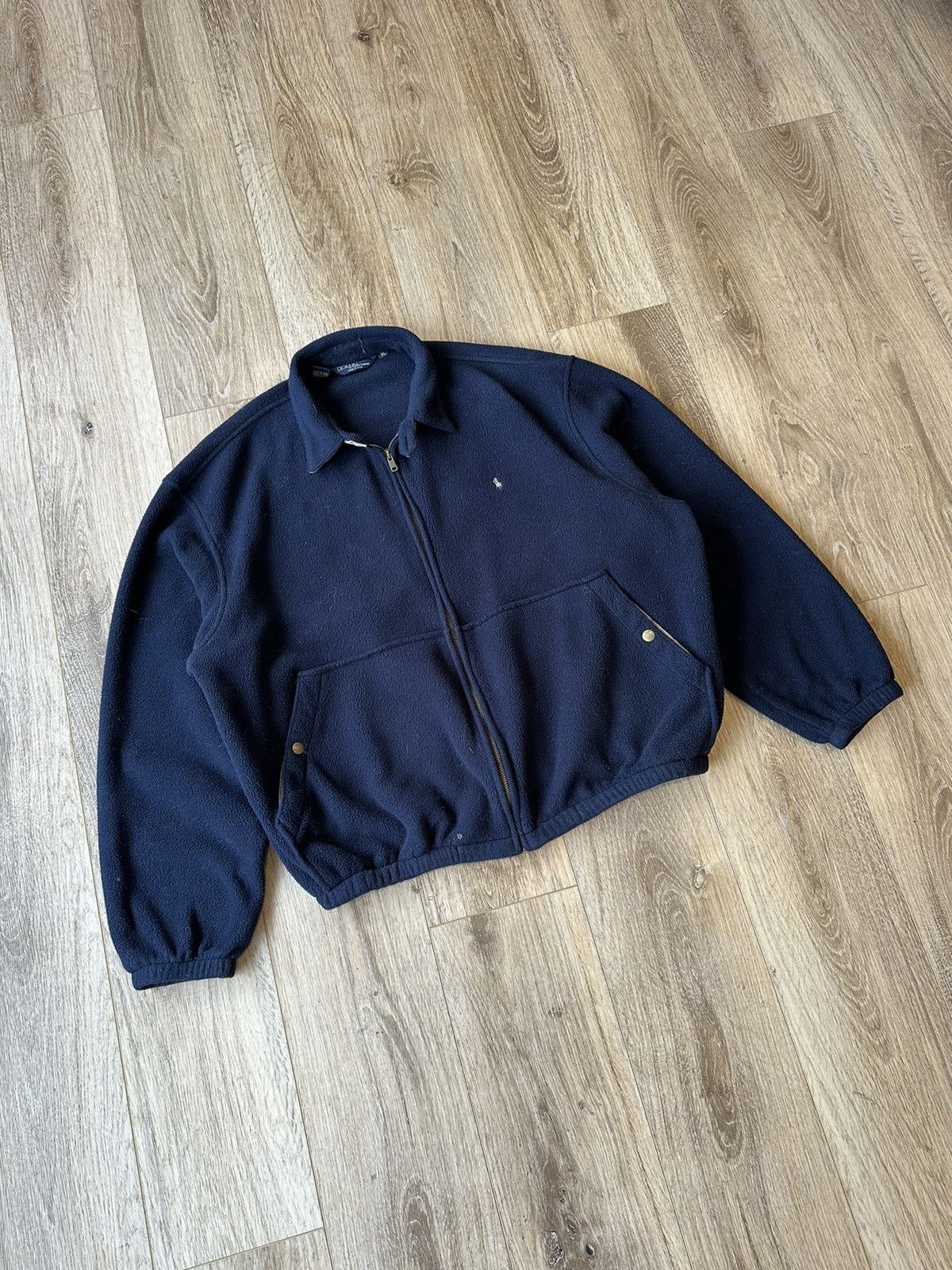 Polo Ralph Lauren 90S Polo Ralph Lauren PRL Fleece Basic Sherpa Light Jacket Size US XL / EU 56 / 4 - 2 Thumbnail
