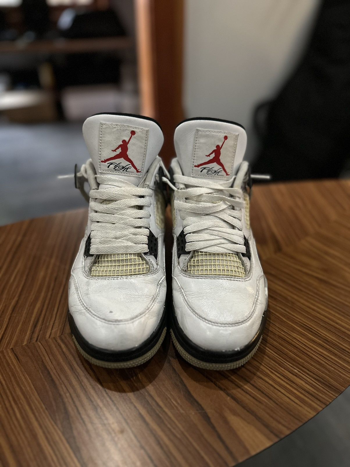 Jordan Brand × Nike 2016 Nike White Cement 4s Size US 9 / EU 42 - 2 Thumbnail