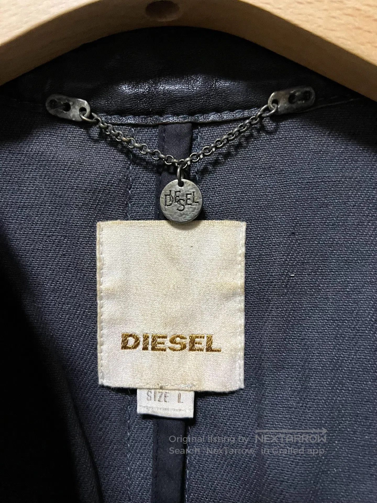 Diesel Diesel Vintage Leather Denim Sheepskin Jacket. Size US L / EU 52-54 / 3 - 4 Thumbnail