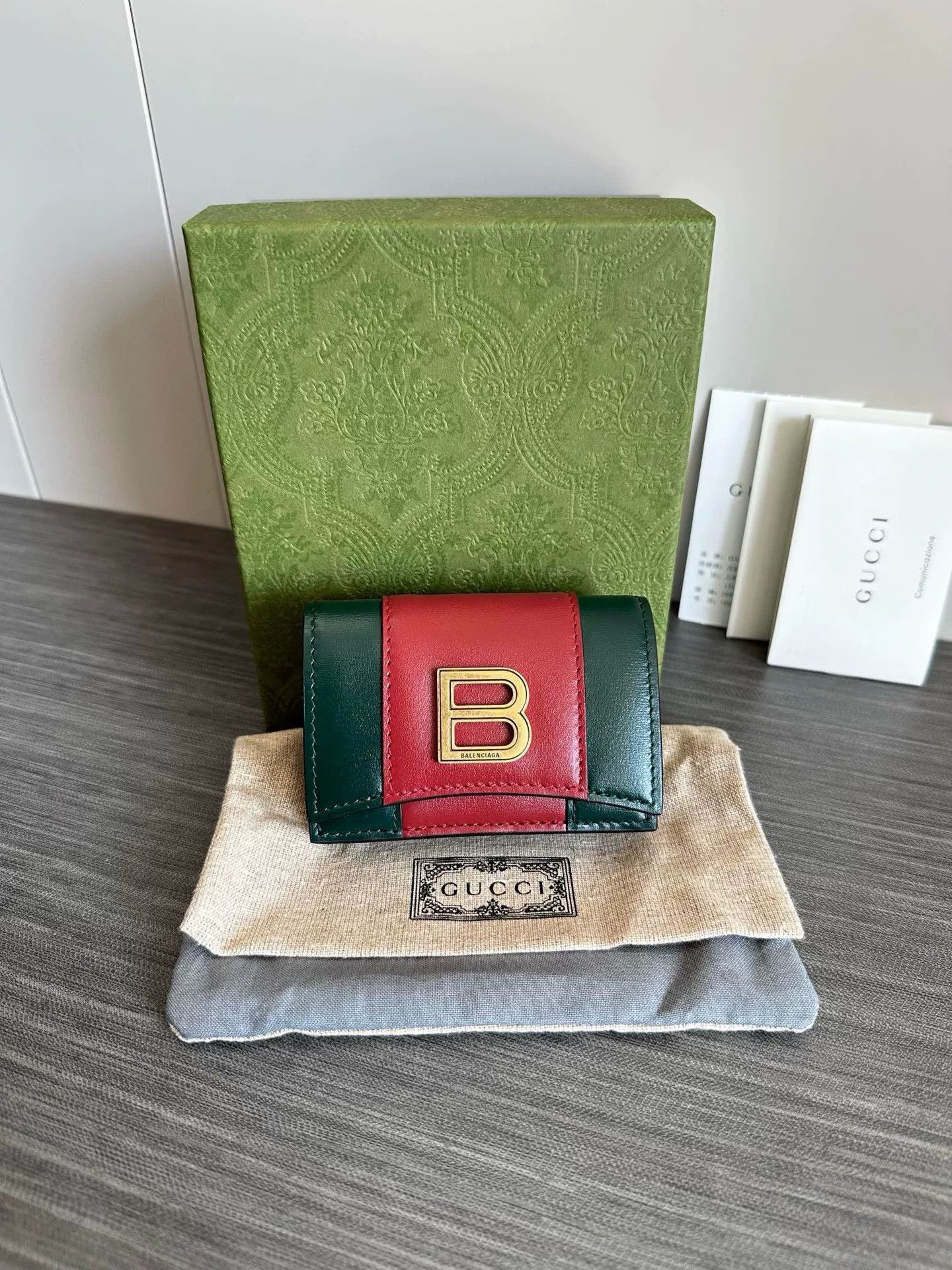 Gucci Gucci Balenciaga Collaboration Card Wallet Size ONE SIZE - 1 Thumbnail