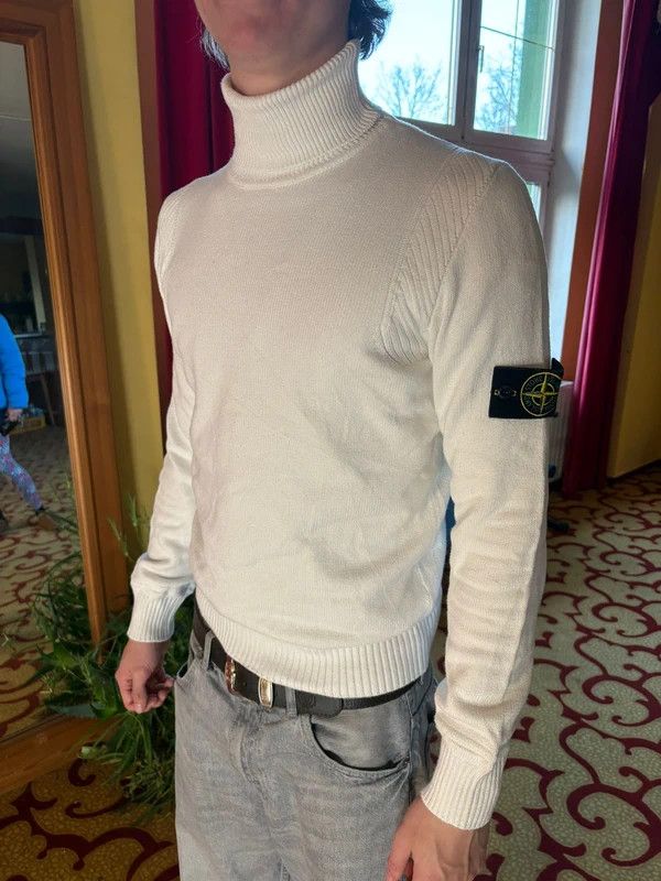 Stone Island Stone Island Rollkragenpullover Weiß M Size US M / EU 48-50 / 2 - 7 Thumbnail