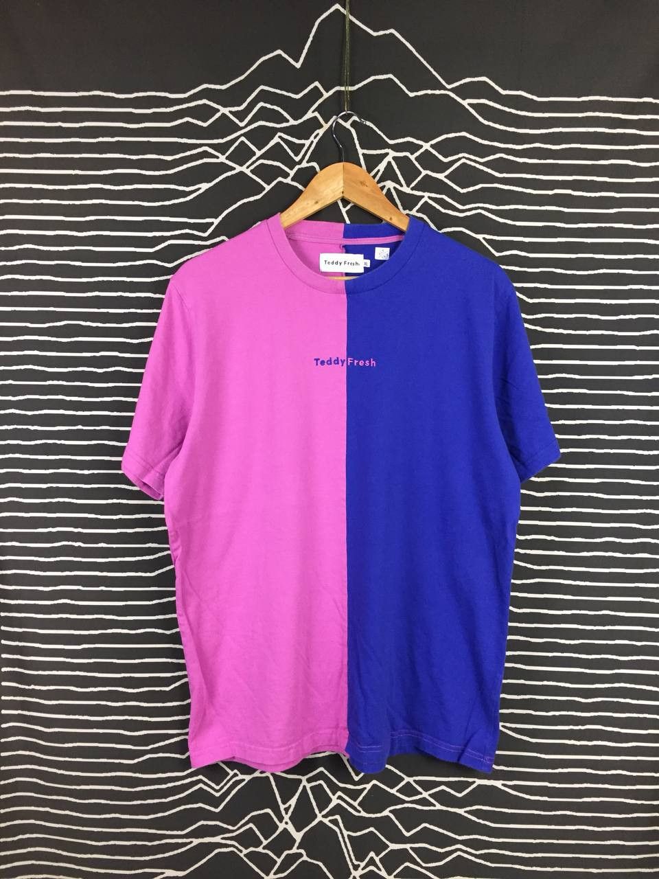 image of Teddy Fresh Color Block Streetwear Tee, Men's (Size XL)