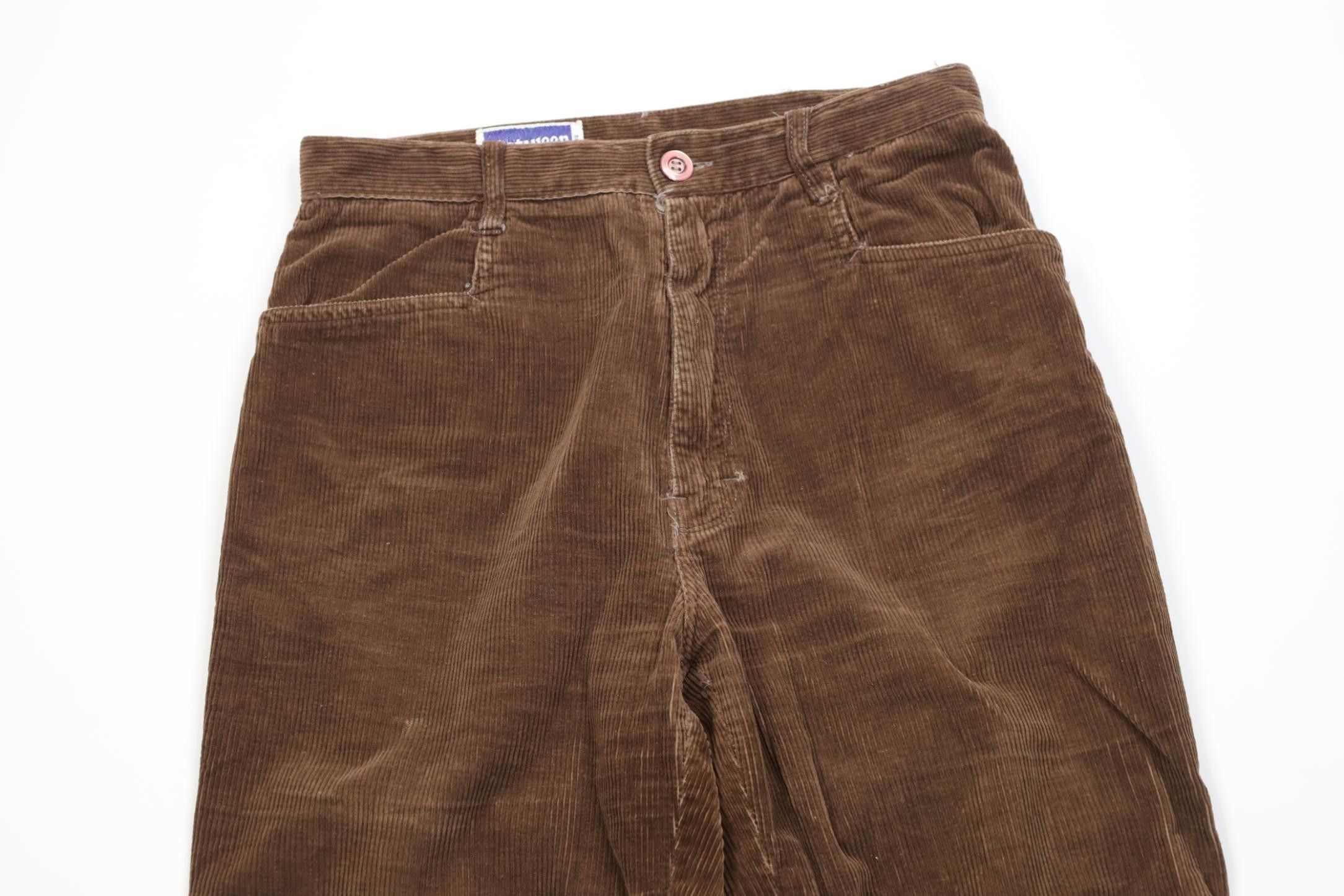 Vintage Vintage 70s Streetwear Straight Leg Corduroy Pants Brown Size 34" / US 12 / IT 48 - 2 Thumbnail