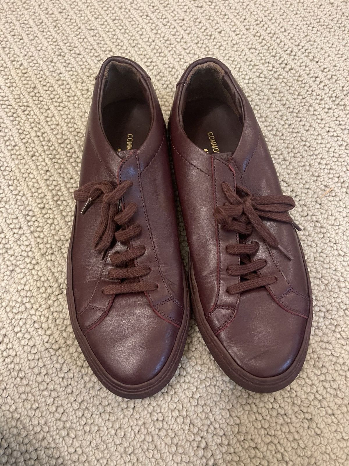 Common Projects Burgandy Common Projects Achilles Low Size US 8 / EU 41 - 2 Thumbnail