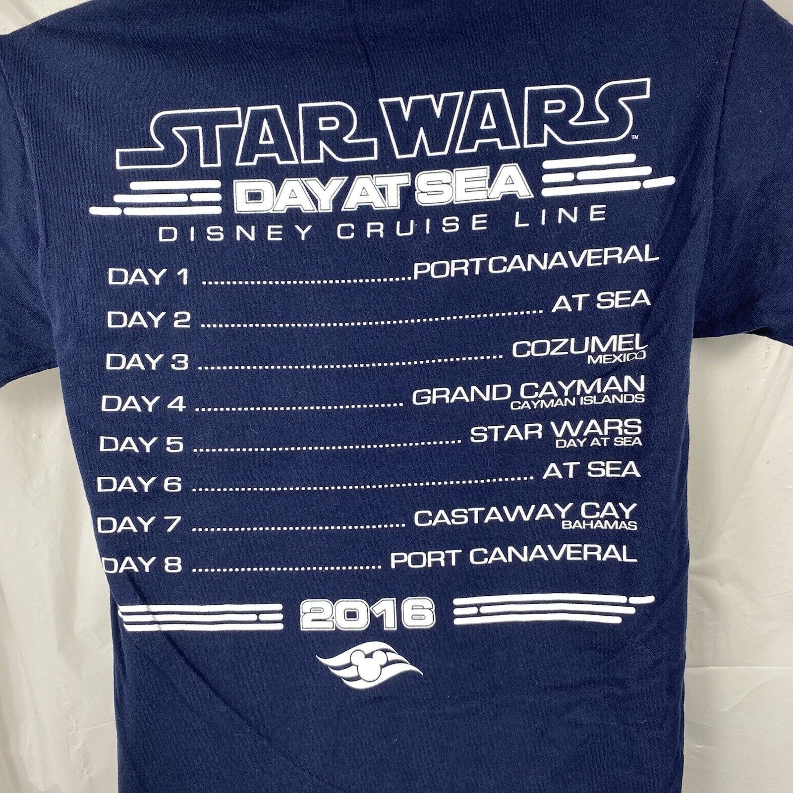 Disney Disney Cruise Line Star Wars Day '16 Small Graphic T Shirt Size US S / EU 44-46 / 1 - 6 Thumbnail