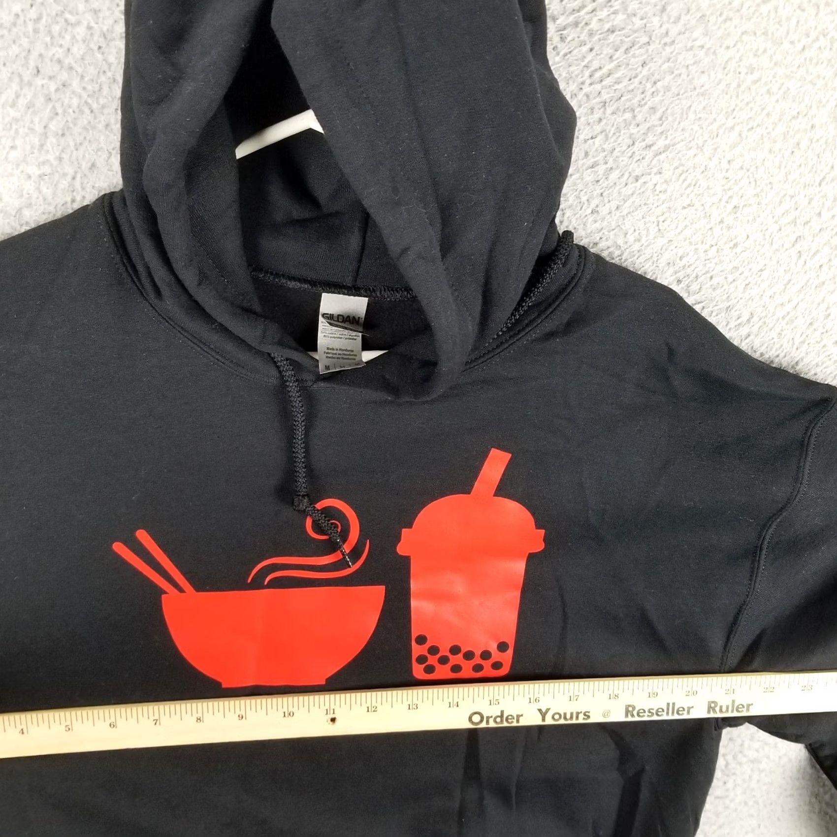 Gildan Gildan Hoodie Mens Adult Medium Pho & Bobba Tea Hooded Zip Graphic Print Video Game Black Winter Seasonal Pullover Sports Casual Shirt Size US M / EU 48-50 / 2 - 7 Thumbnail
