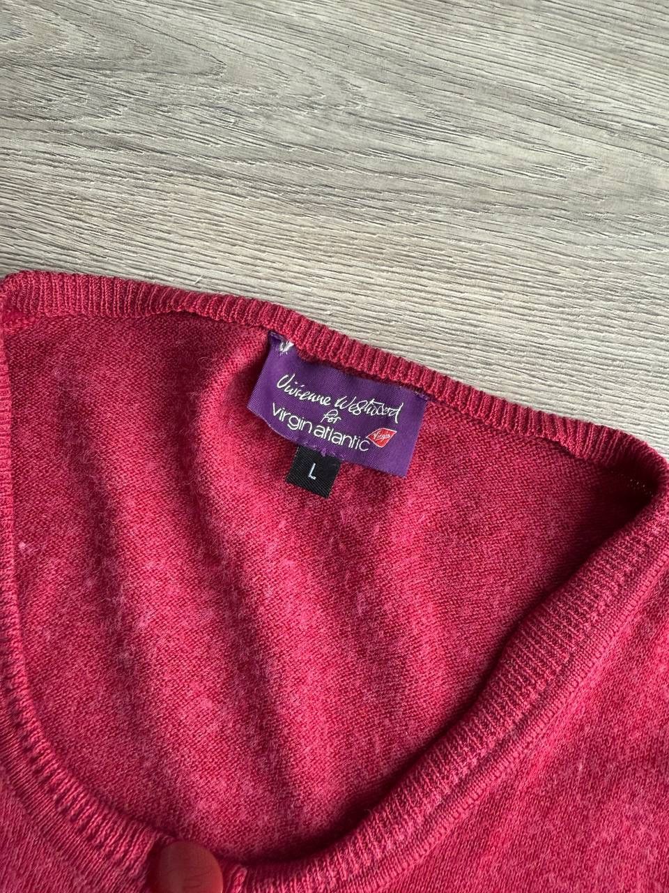 Vivienne Westwood Vivienne Westwood Virgin Atlantic Red Sweater Cardigan Size L / US 10 / IT 46 - 4 Thumbnail