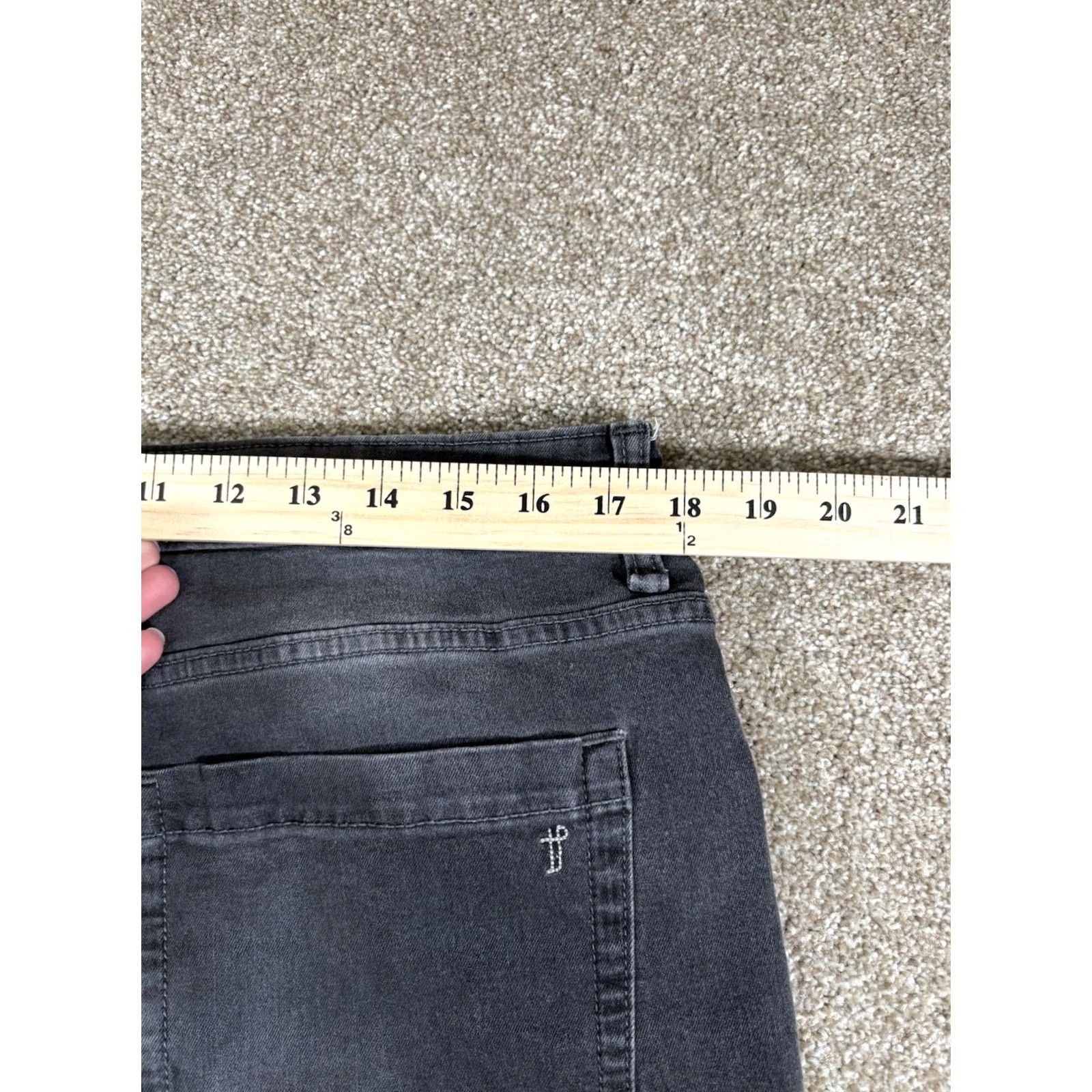 Vintage VINTAGE? The Perfect Jean NYC Athletic Fit Stretch Jeans 35x28 Dark Wash Jeans Men 35 Regular Blue Athletic Fit Stretch 5-Pocket Design Mens Size US 35 - 8 Thumbnail