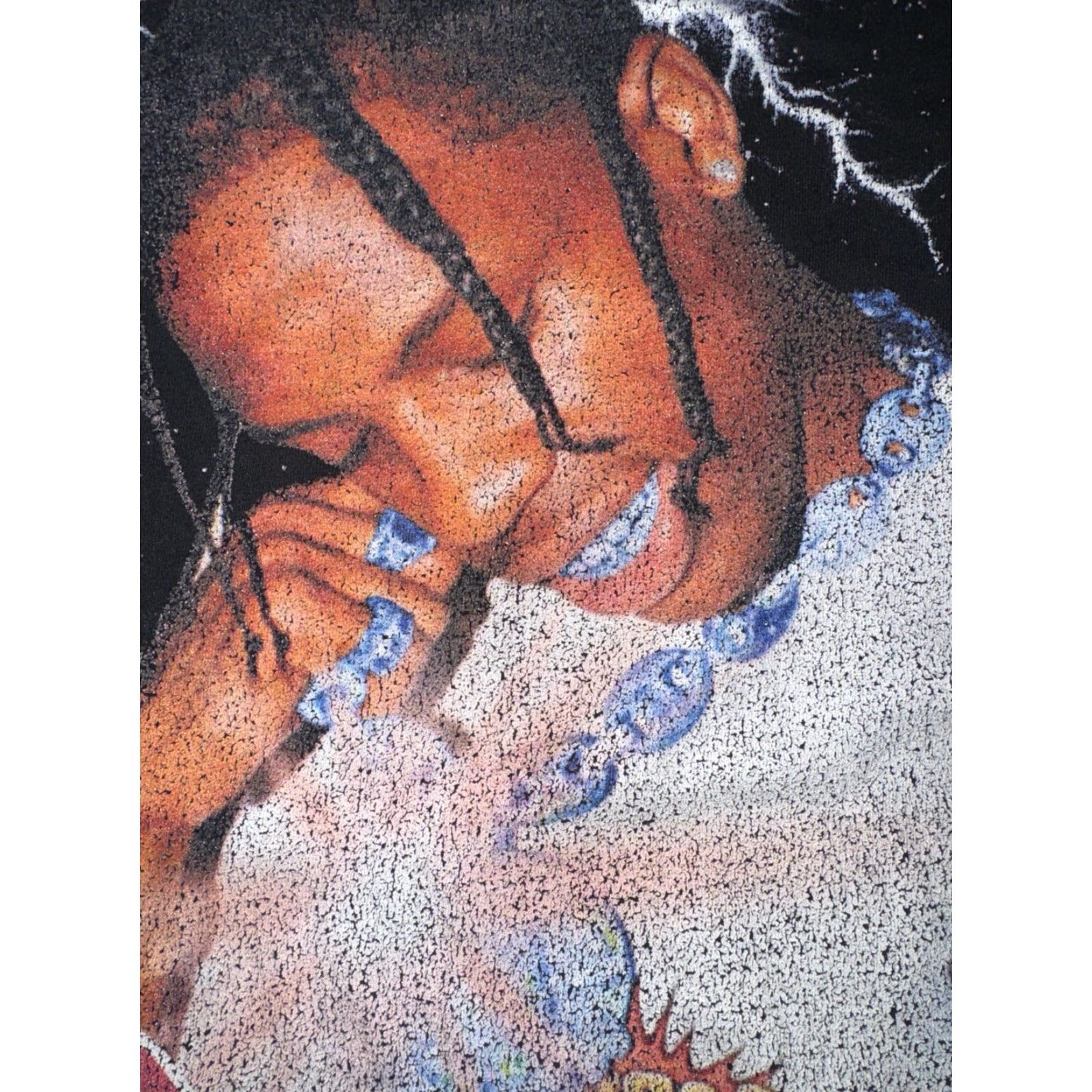 Travis Scott Travis Scott Tee T-Shirt Black XL By Sergio Calabasas 24x28 Mens Regular Size XL Rap Tee Shirt Black Mens Size US XL / EU 56 / 4 - 3 Thumbnail