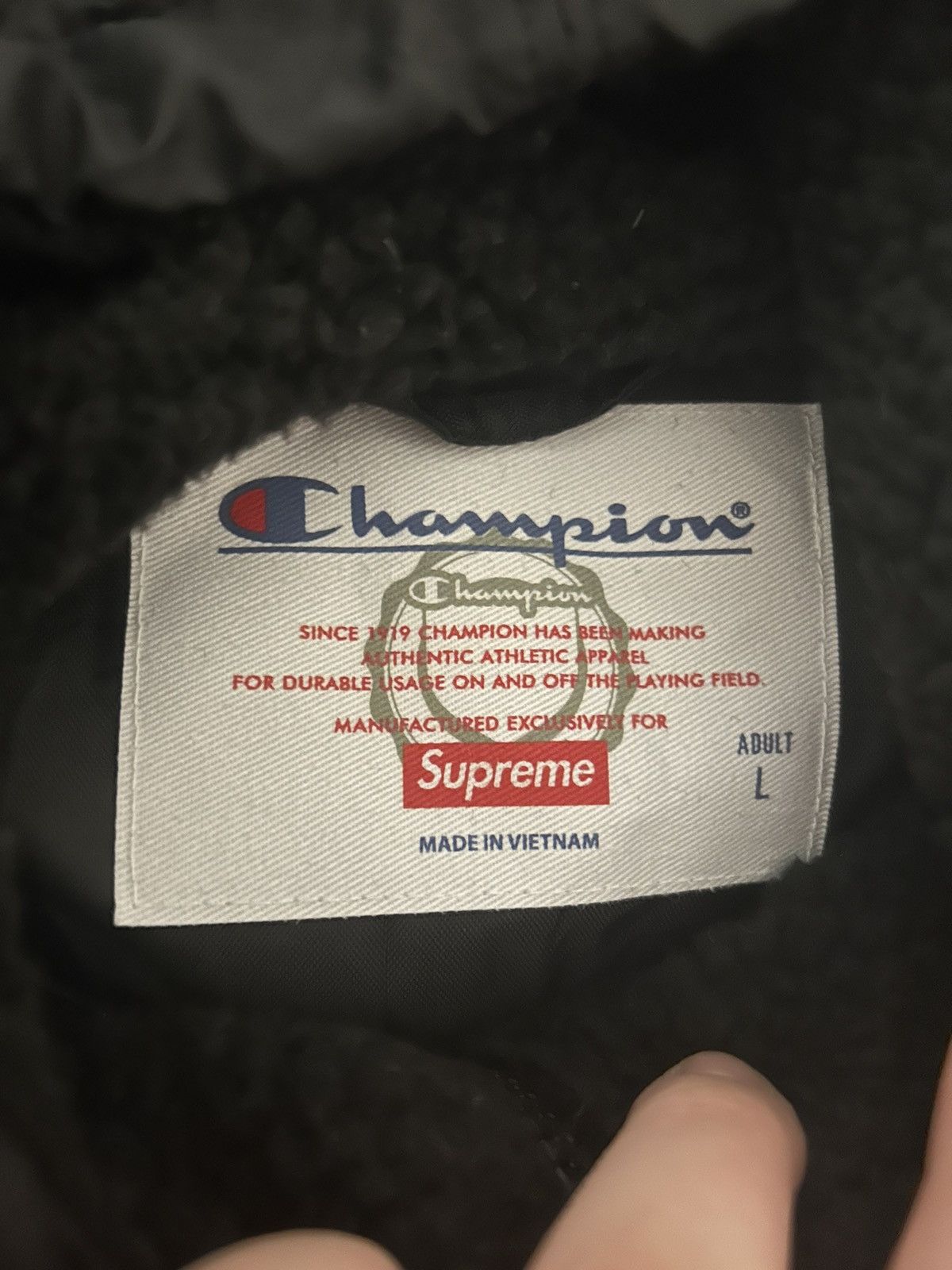 Supreme x champion jacket
