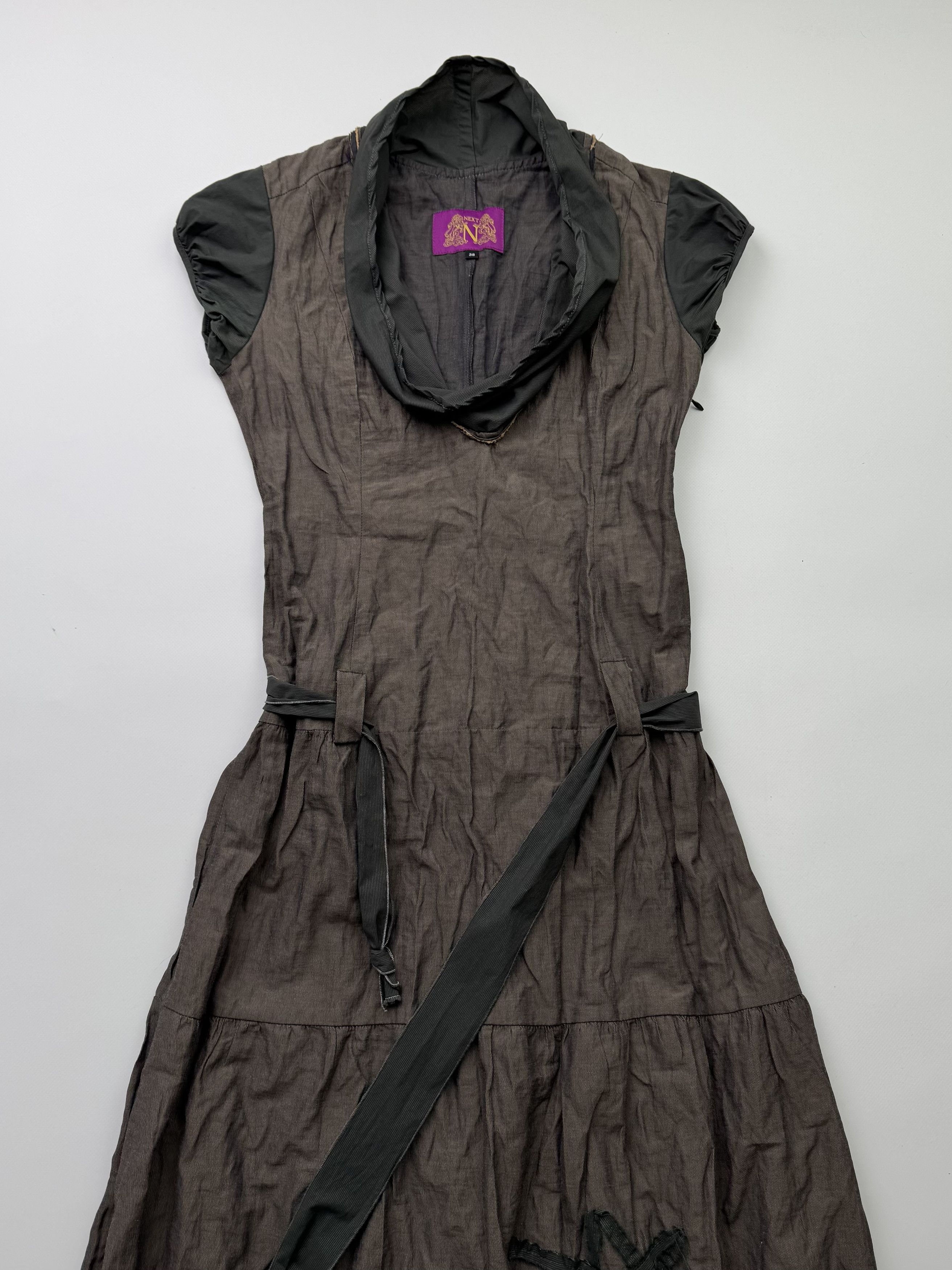 Japanese Brand Glamour Y2K Maxi Dress With Belt B223(V285)E2 Size S / US 4 / IT 40 - 2 Thumbnail