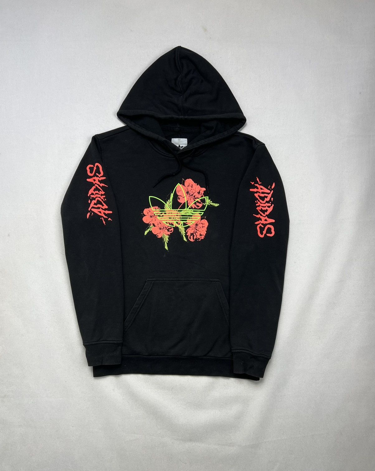 Adidas Hoodie Adidas Big Logo Flowers Black Size US M / EU 48-50 / 2 - 1 Thumbnail