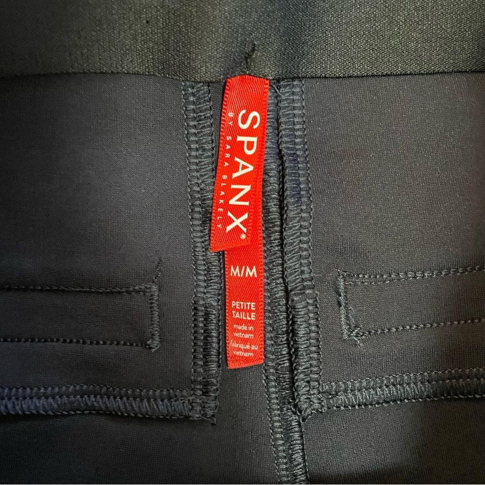 Spanx NWT New $128 Spanx Perfect Pant Ankle Piped Skinny Navy Pan Size 32" / US 10 / IT 46 - 9 Thumbnail