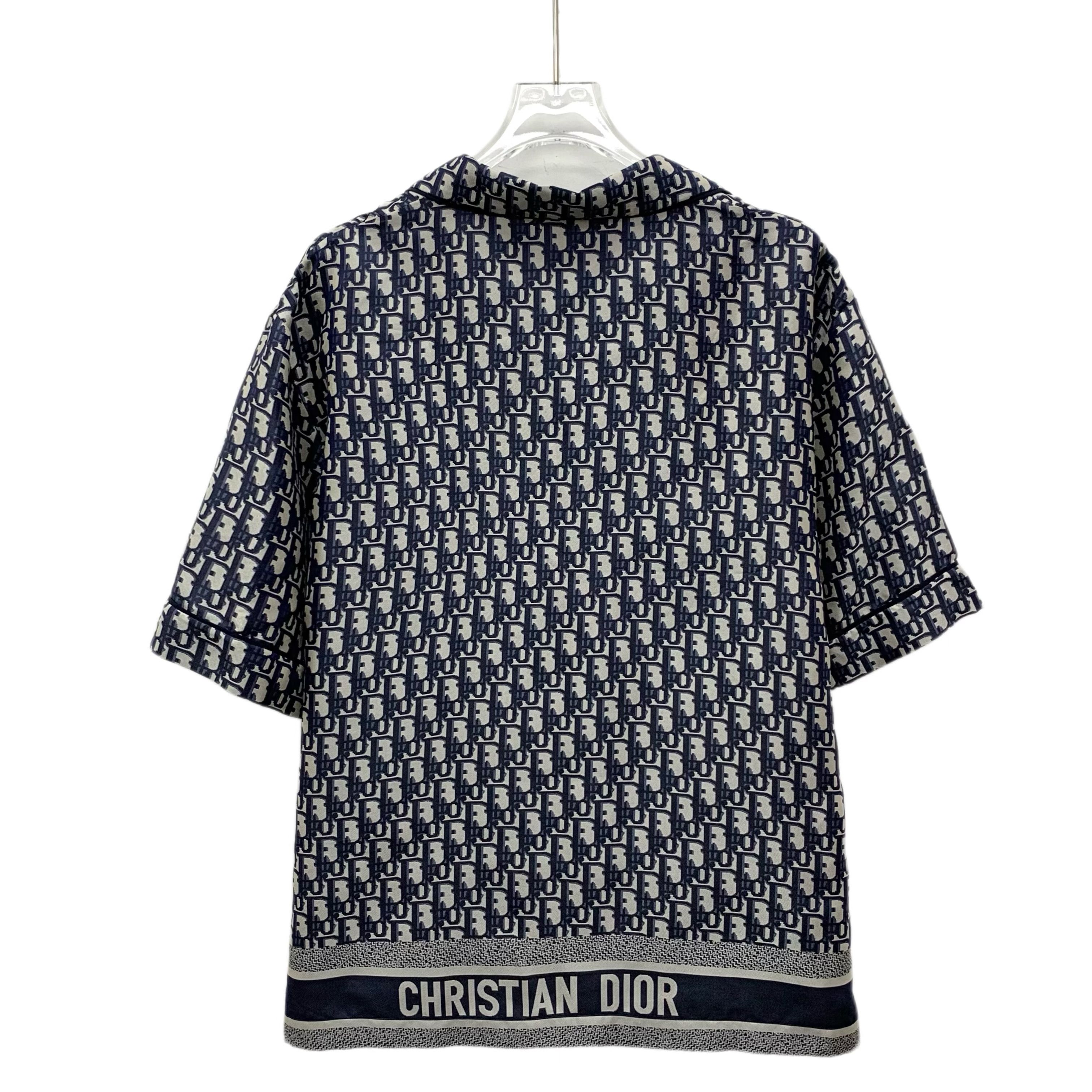 Dior Dior Logo Jacquard Silk Shirt Size 42 Size US XS / EU 42 / 0 - 2 Thumbnail