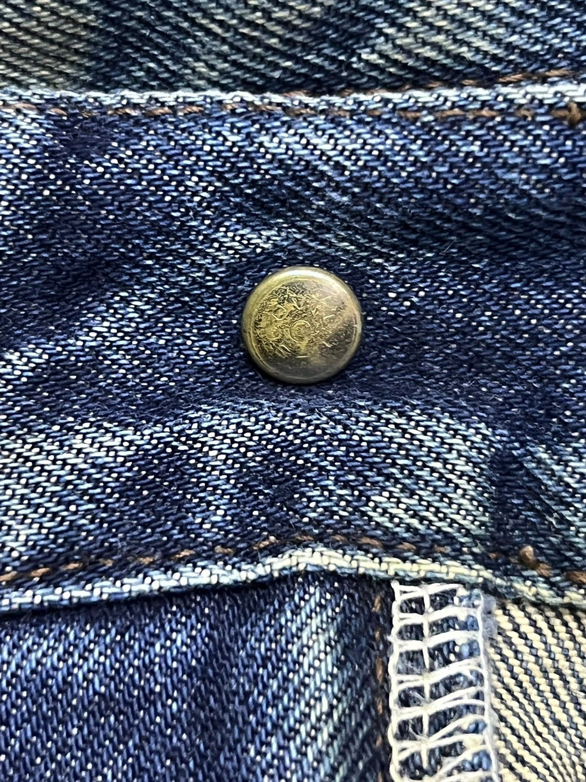 Japanese Brand Vintage Bobson Chessking Japan- Faded Mud Wash, Distressed Size US 33 - 12 Thumbnail