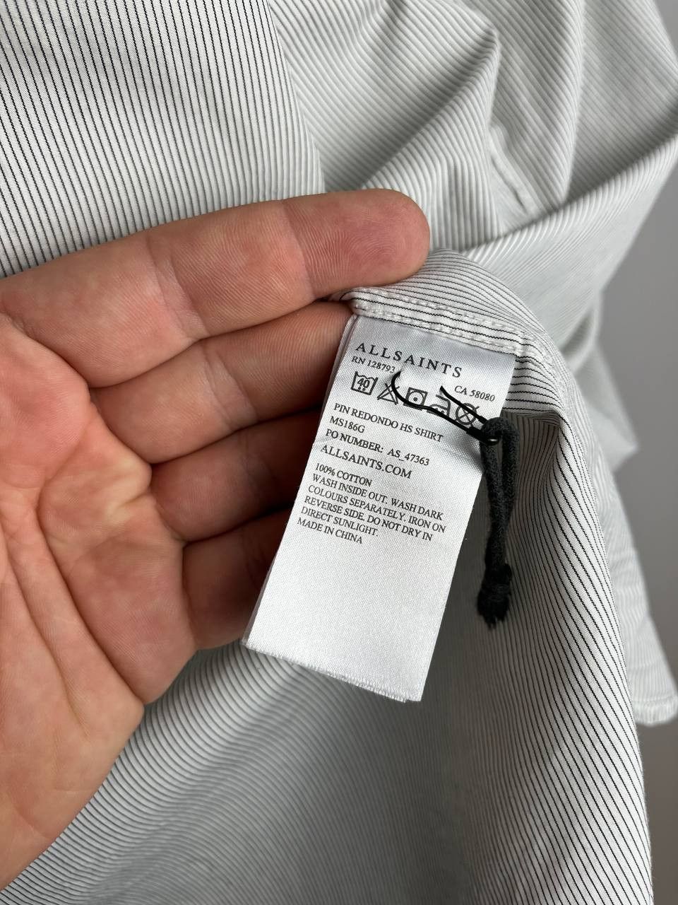 Allsaints All Saints Redondo HS Shirt Half Sleeve (0448) Size US M / EU 48-50 / 2 - 8 Thumbnail
