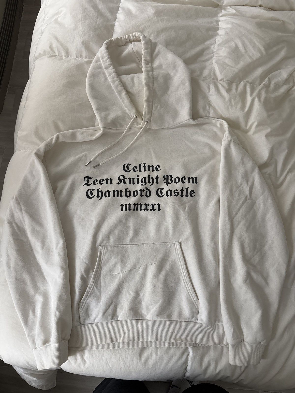 Celine × Hedi Slimane Celine Unreleased safety pin hoodie teen