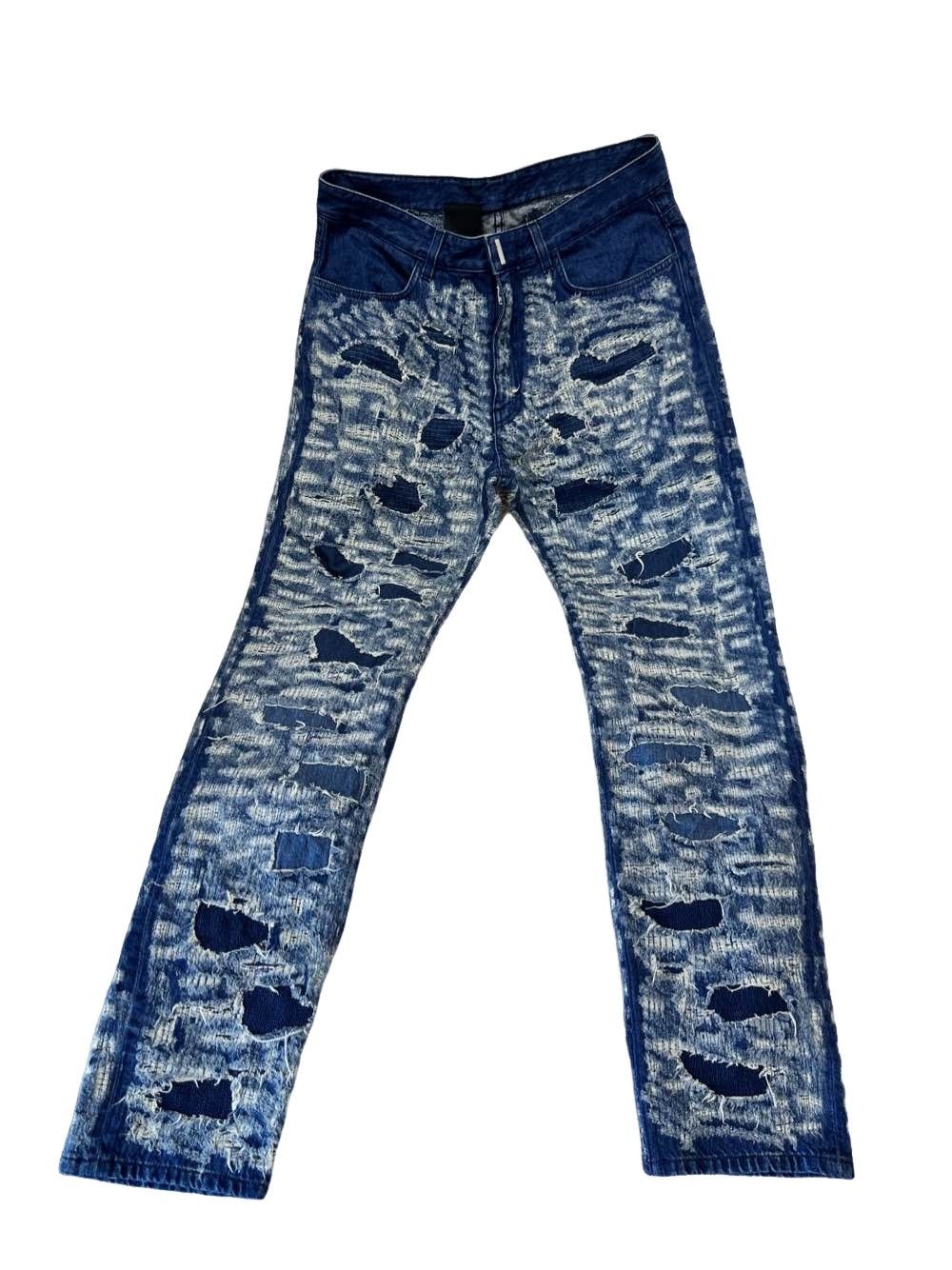 Givenchy Givenchy moleskin destroyed denim jeans | Grailed