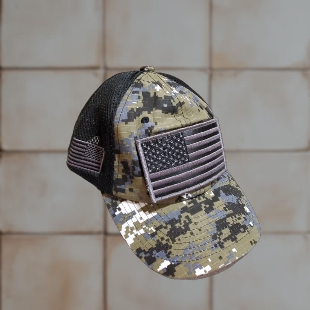 Vintage Pit Bull American Flag Patch Baseball Hat Tactical Operator Military Cap USA Black Canvas Adjustable Velcro Mens One Size Size ONE SIZE - 1 Thumbnail