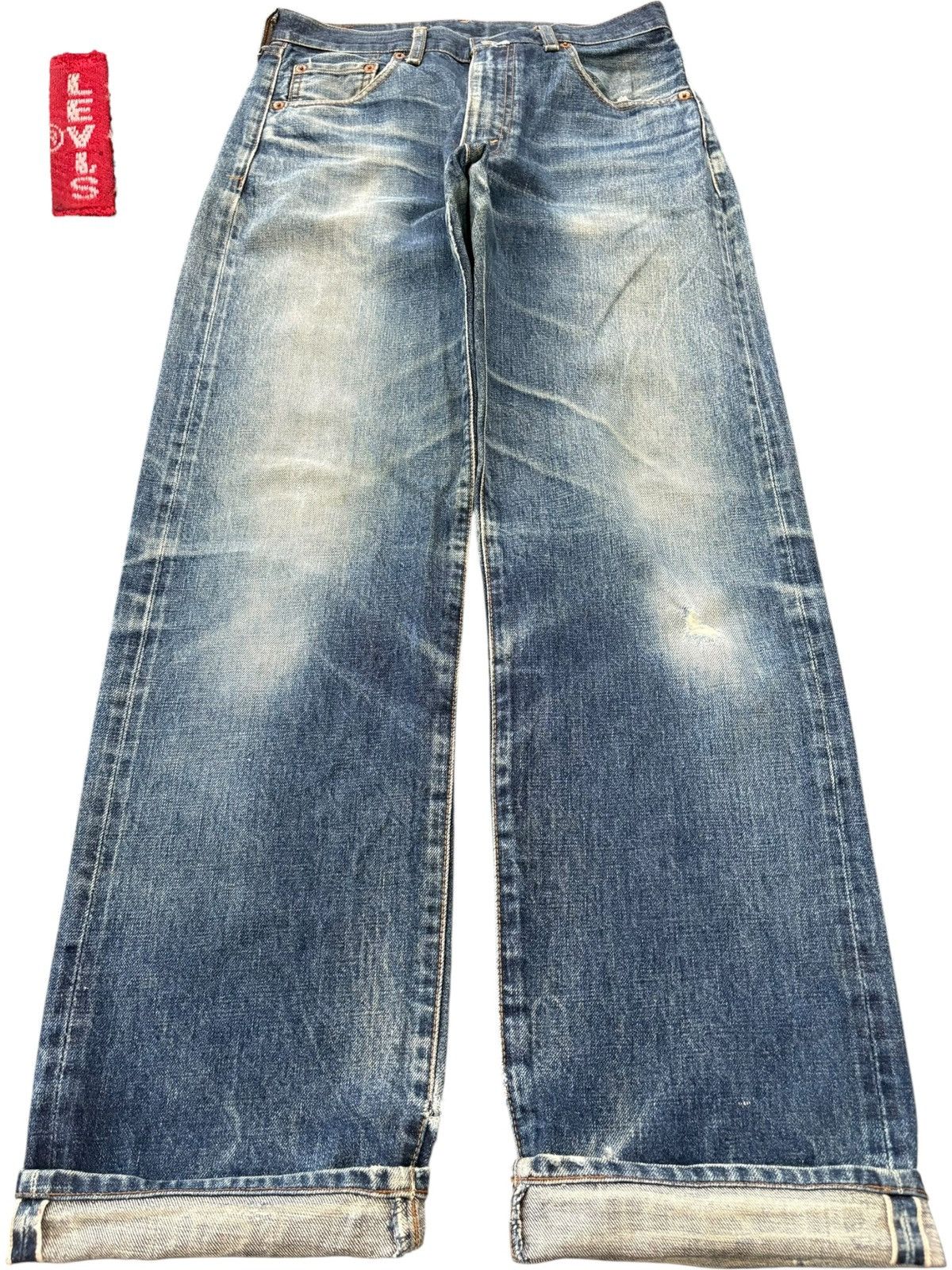 Levi's Vintage 80s Levi’s 502 Big E Selvedge Talon Baggy Jeans Size US 30 / EU 46 - 1 Thumbnail