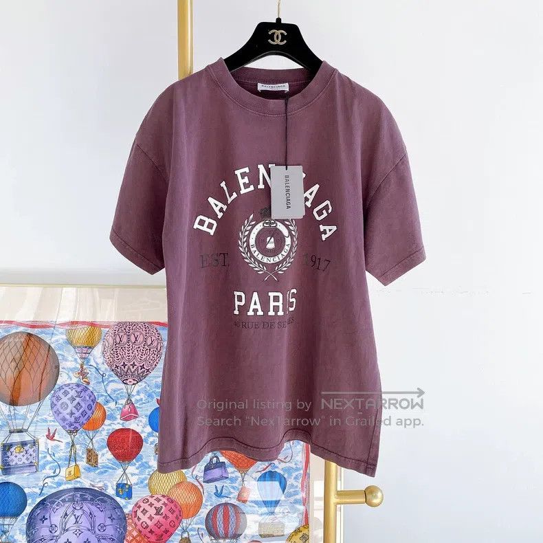 Balenciaga Balenciaga Letter Logo Solid Color T-Shirt Size US M / EU 48-50 / 2 - 1 Thumbnail
