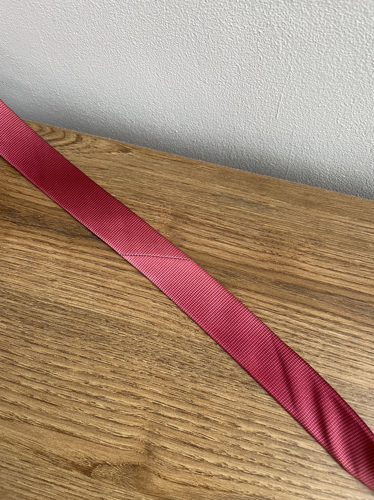 Versace RARE VERSACE Classic Red Silk Tie Printed Logo Abstract Size ONE SIZE - 20 Thumbnail