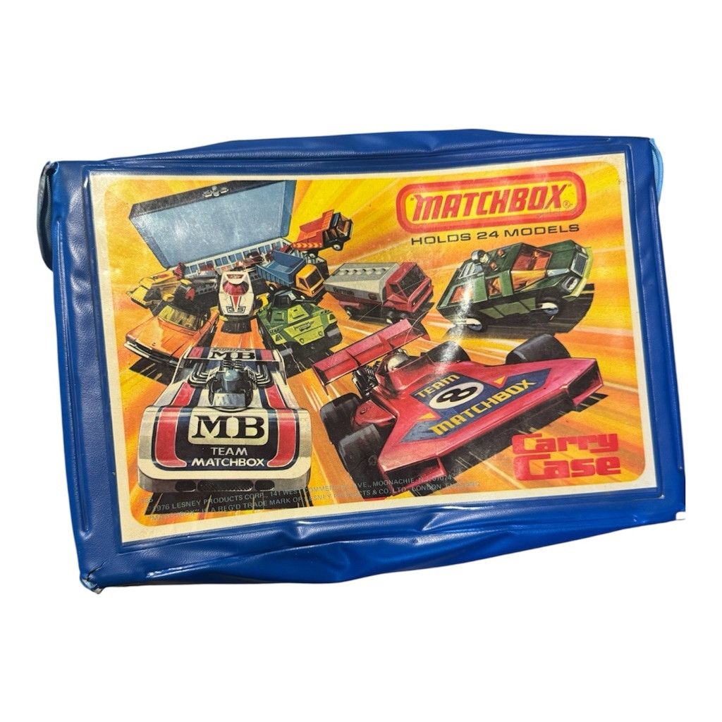 Vintage Vintage 1976 Matchbox Blue Yellow Carry Case One Size Size ONE SIZE - 1 Thumbnail
