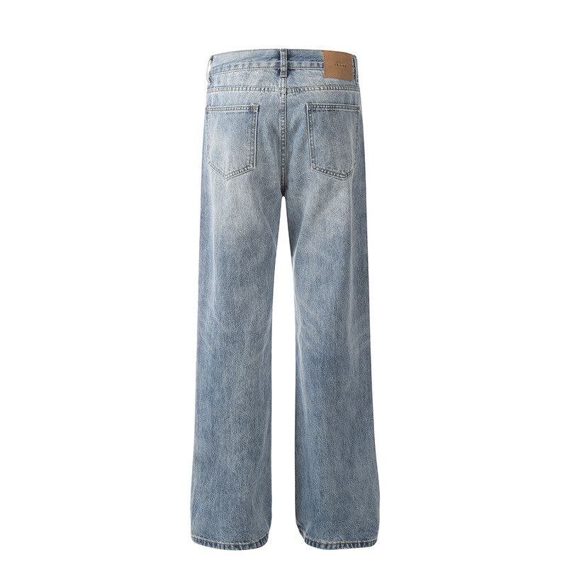 Vintage American-style washed high-street light blue jeans Size US 32 / EU 48 - 2 Thumbnail