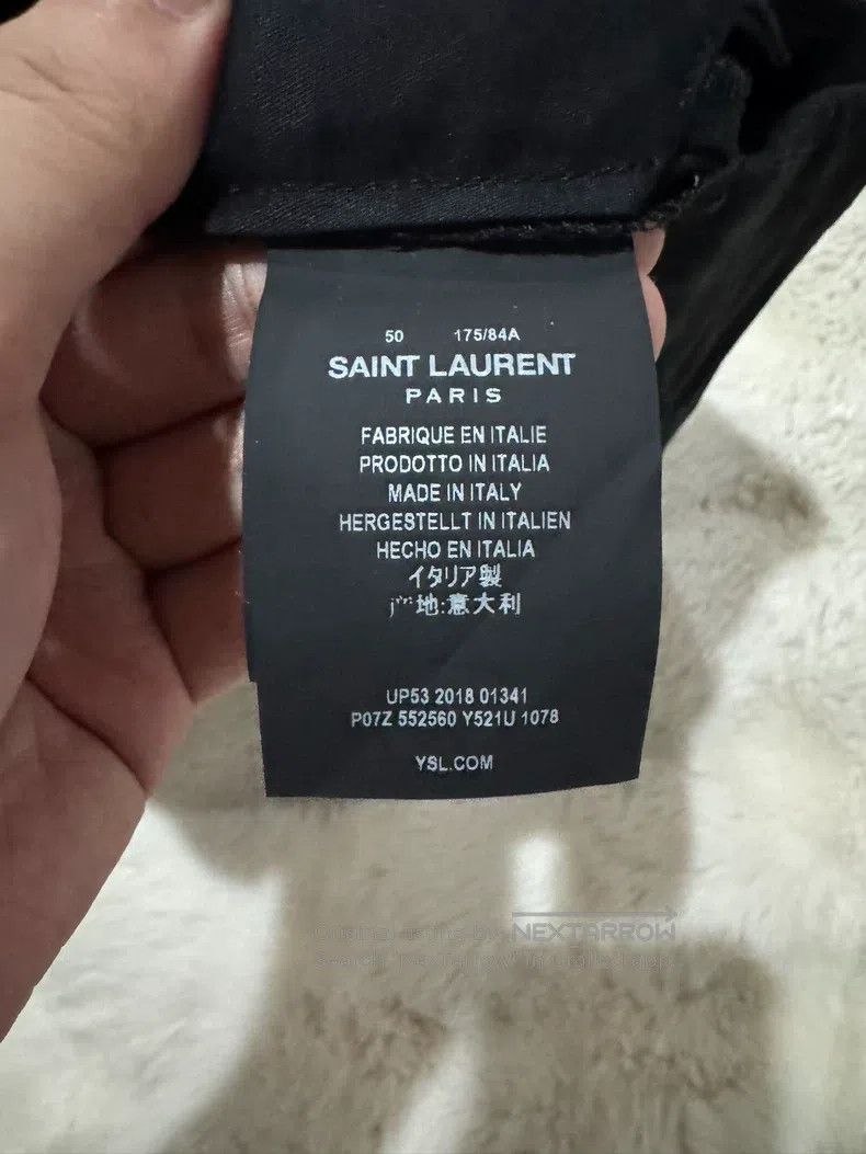 Other Saint Laurent Paris Men's Dark Stripe Trousers Size US 34 / EU 50 - 4 Thumbnail