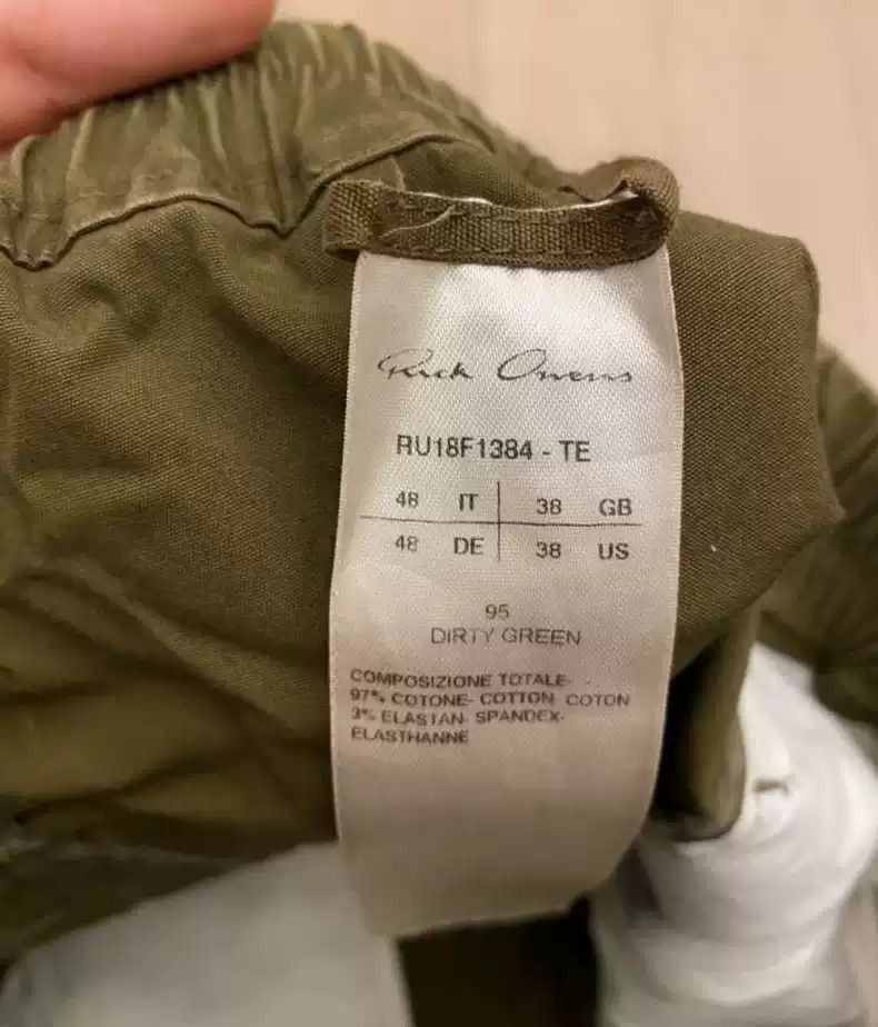 Rick Owens Rick Owens Rick Owens drawstring green shorts-2507 Size US 32 / EU 48 - 3 Thumbnail