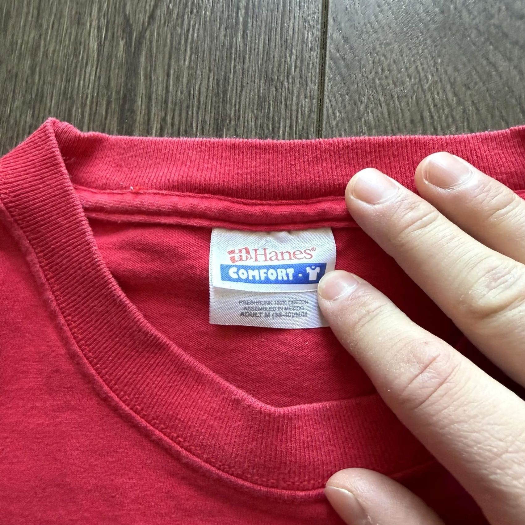 Hanes VINTAGE Hanes Coca-Cola Shirt Mens M Red 2003 Launch Team Graphic Tee Promo Shirt S/S Crew Neck Coca-Cola Back Logo Size US M / EU 48-50 / 2 - 6 Thumbnail
