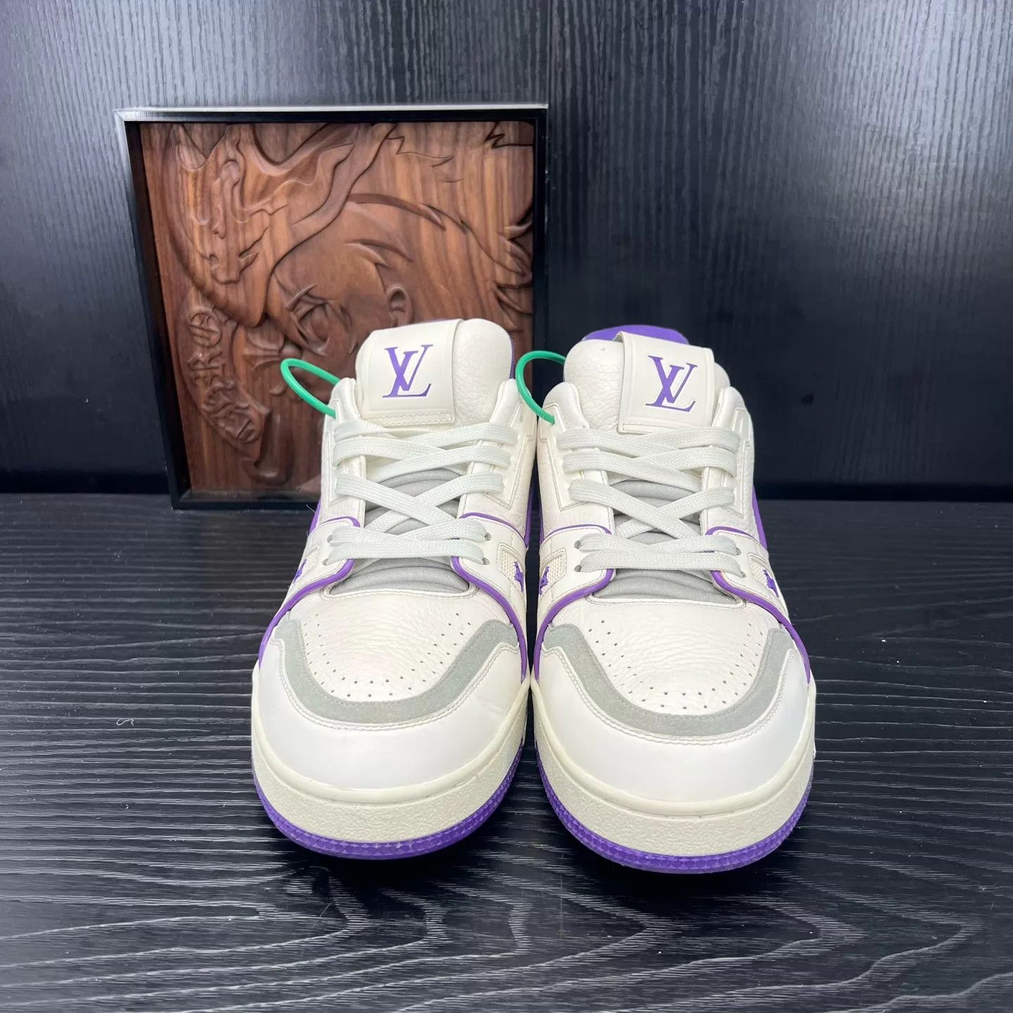 Louis Vuitton LV Trainer White Purple 41 Size US 8 / EU 41 - 4 Thumbnail
