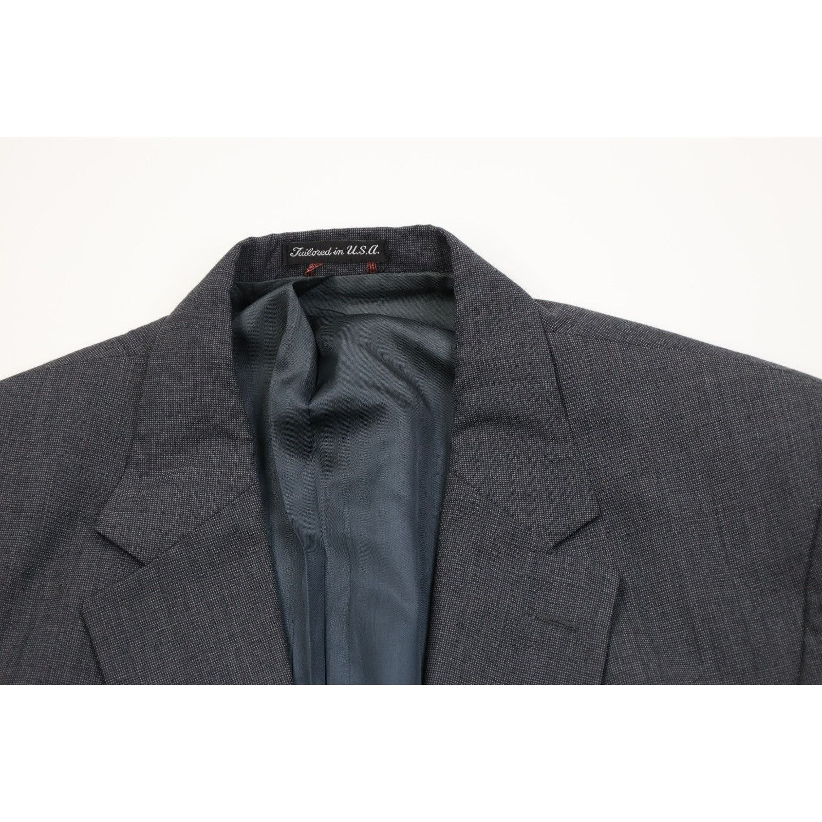 Vintage Vintage 70s Streetwear Wool 2 Piece Suit Wedding Gray Size 46R - 3 Thumbnail