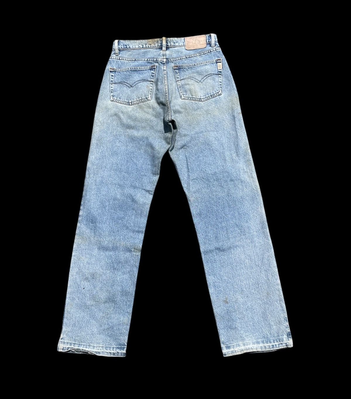 Vintage RARE🔥 Disstressed Denim James Dean Pants Size US 29 - 2 Thumbnail