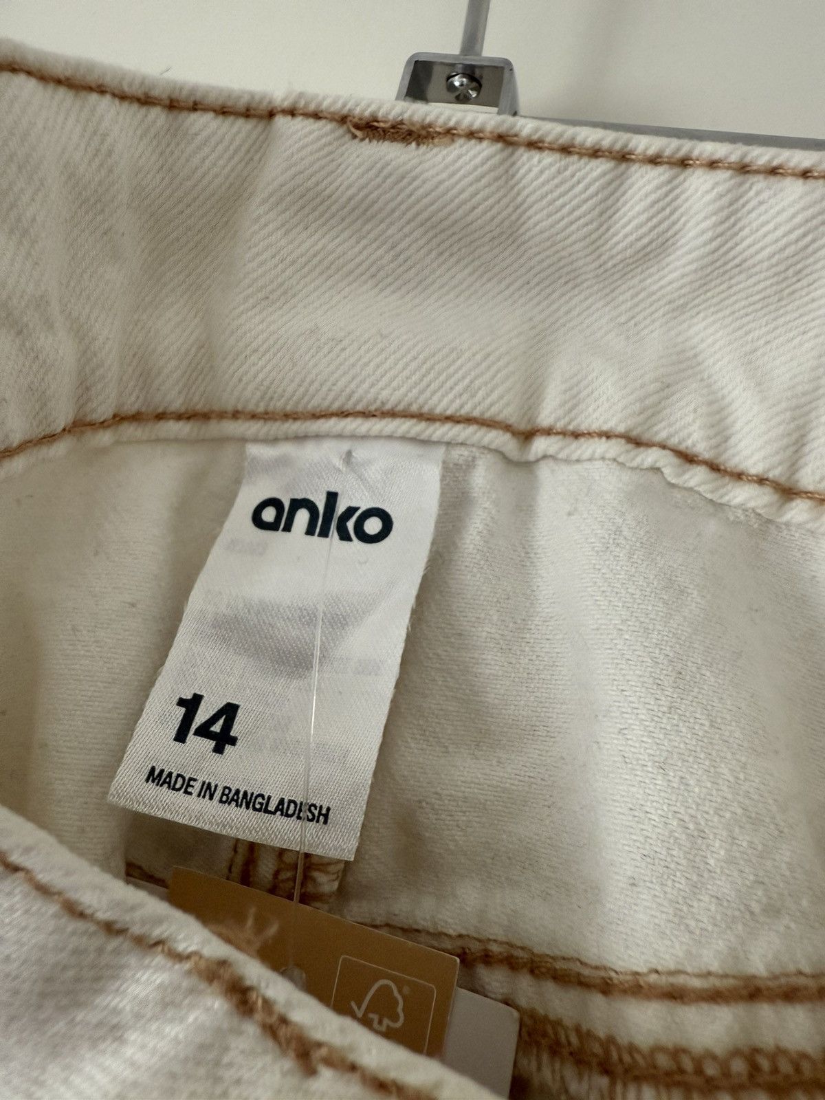 Other ANKO White Denim shorts Size 32" / US 10 / IT 46 - 2 Thumbnail