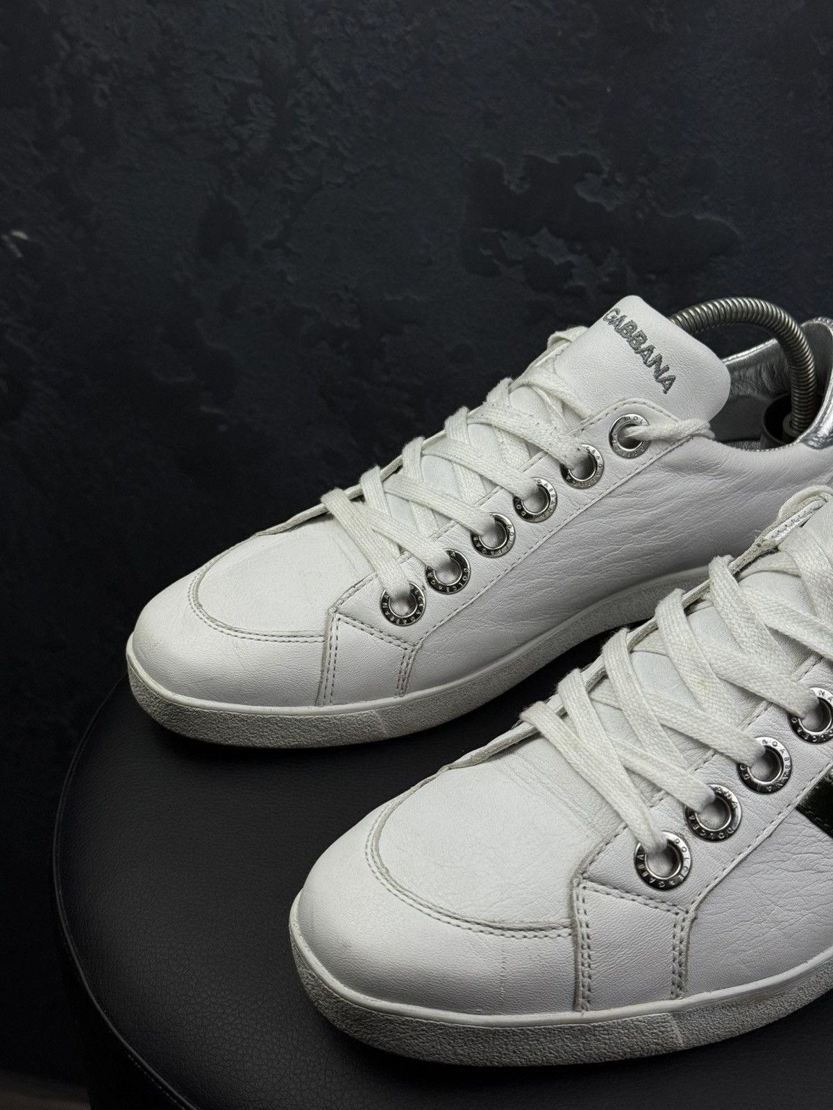 Dolce & Gabbana Dolce & Gabbana Men Leather Low-Top Sneakers Size US 7.5 / EU 40-41 - 4 Thumbnail