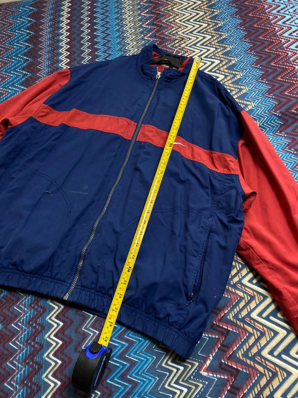Nike × Vintage Vintage 90s Nike Embroiderd Swoosh Zip Up Windbreaker Jacket Size US L / EU 52-54 / 3 - 12 Thumbnail